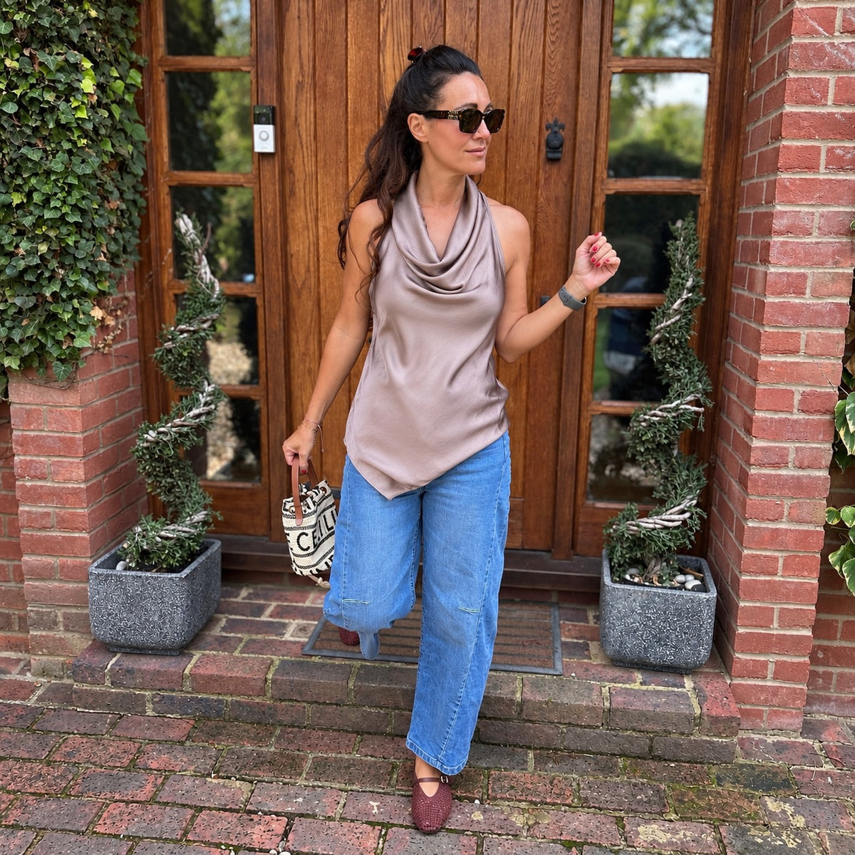 Callie Satin Top - Blush Boutique Essex