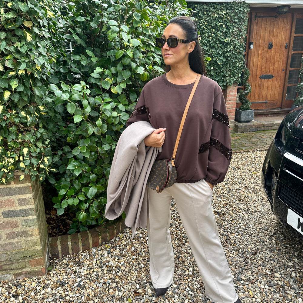 Preston Sequin Sweatshirt - Blush Boutique Essex