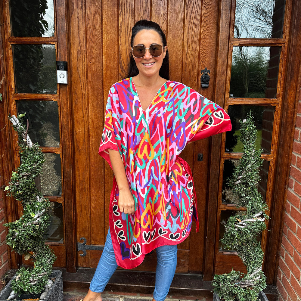 Hannah Heart Kaftan - Blush Boutique Essex