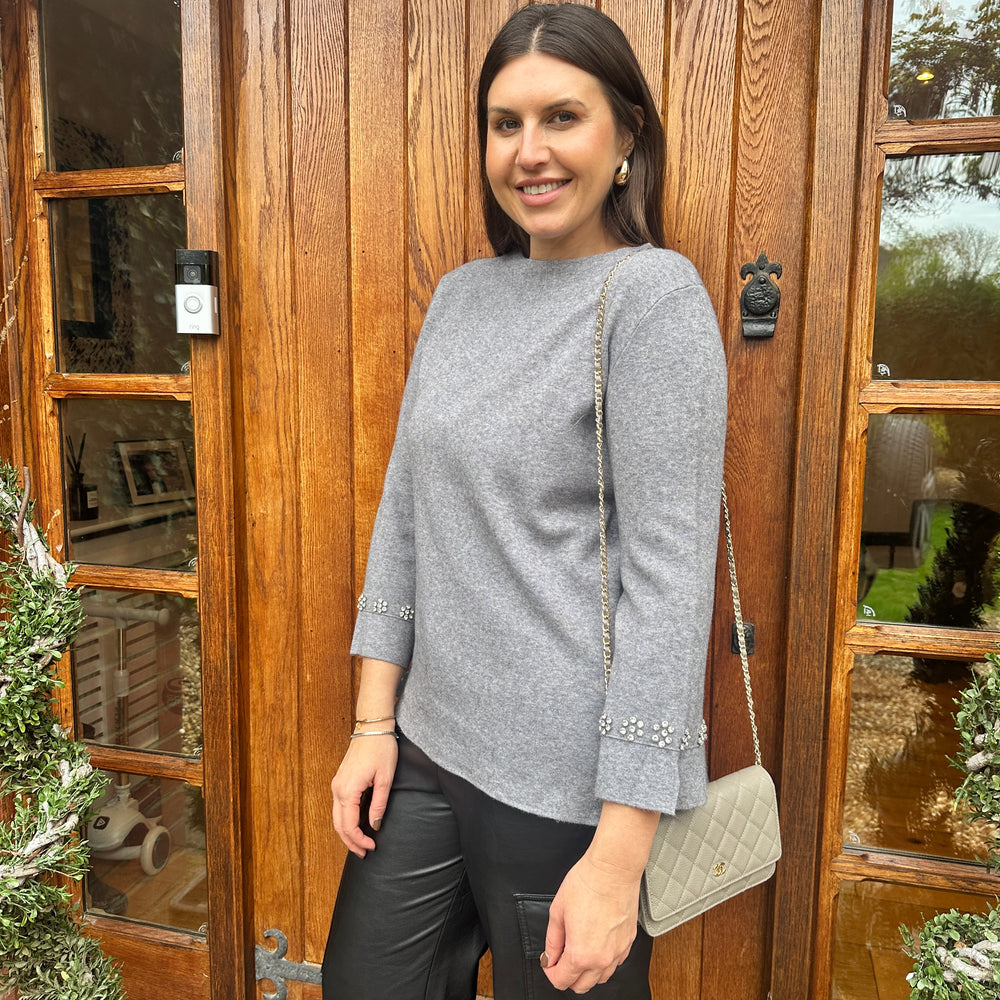 Chess Diamanté Knit - Blush Boutique Essex