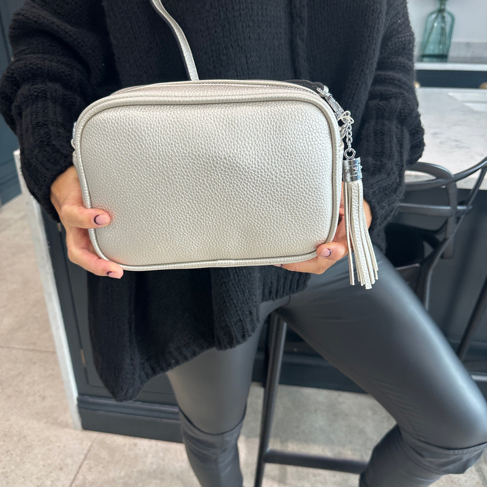 Cross Body Tassel Bag - Blush Boutique Essex