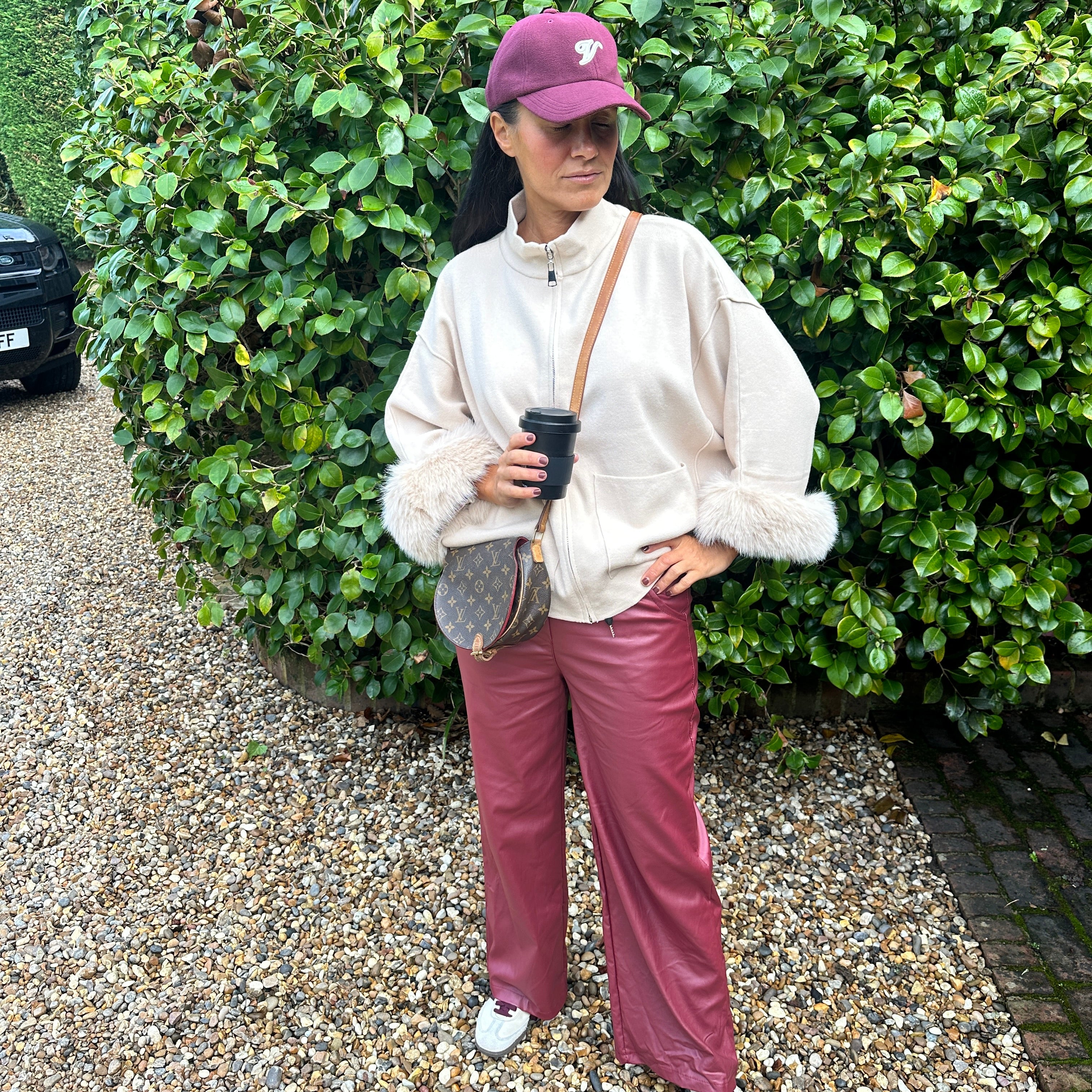 Mylo Faux Leather Trouser - Blush Boutique Essex