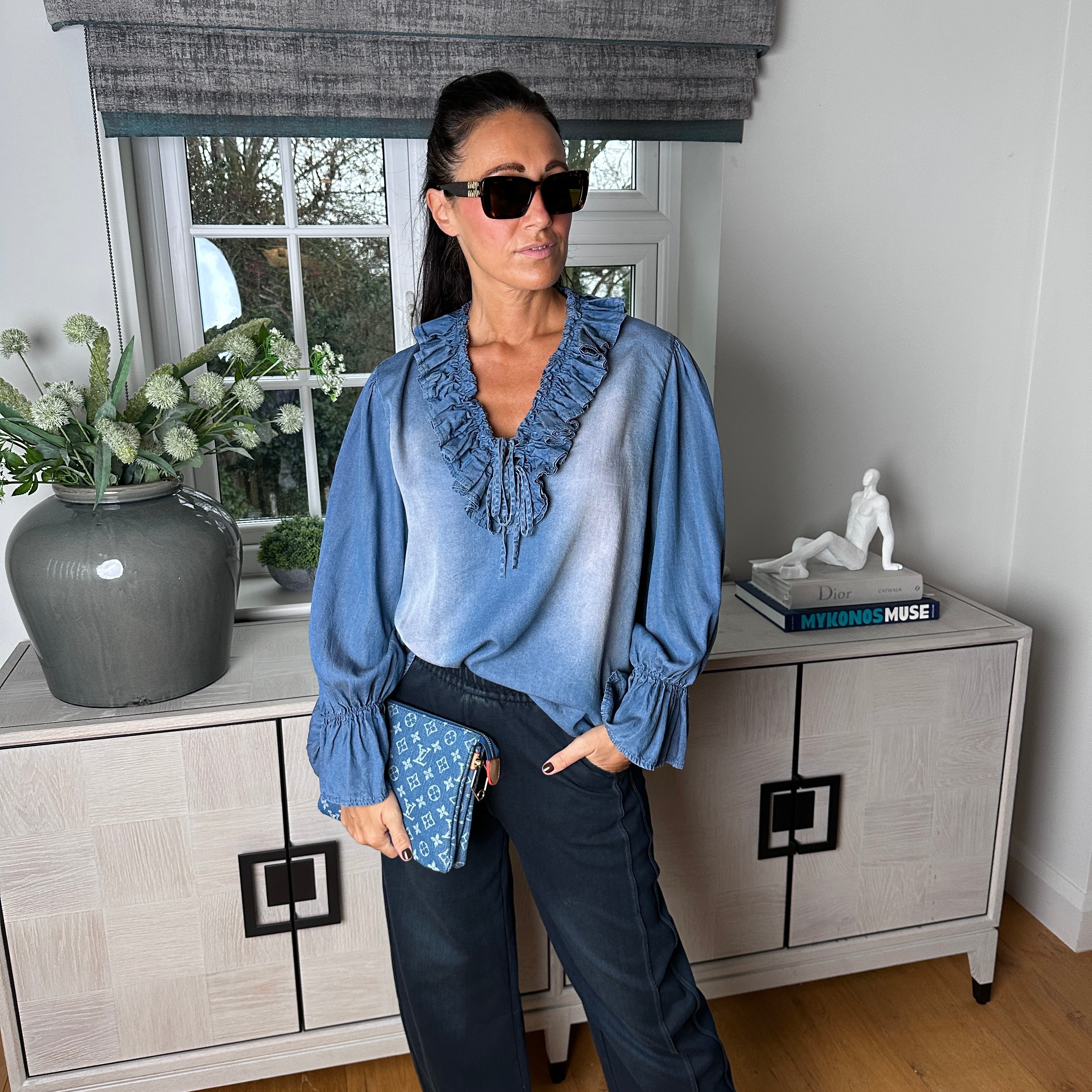 Saffy Denim Shirt - Blush Boutique Essex