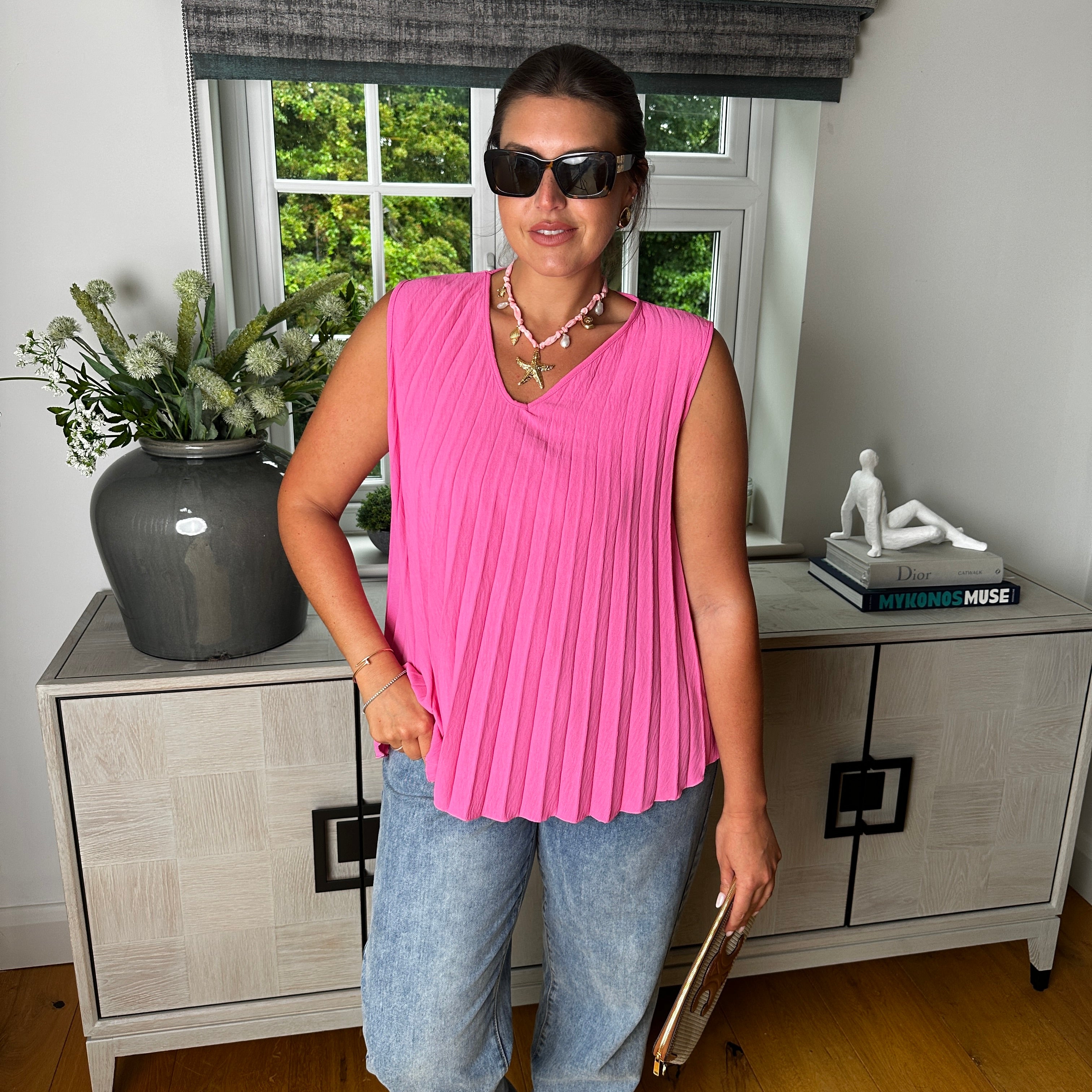 Tina Pleated Top