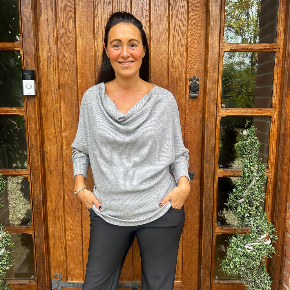 Dahlia Drape Top - Blush Boutique Essex