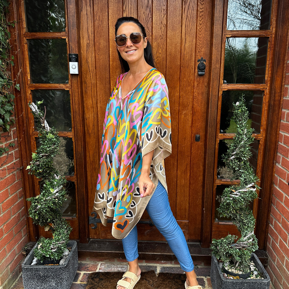 Hannah Heart Kaftan - Blush Boutique Essex