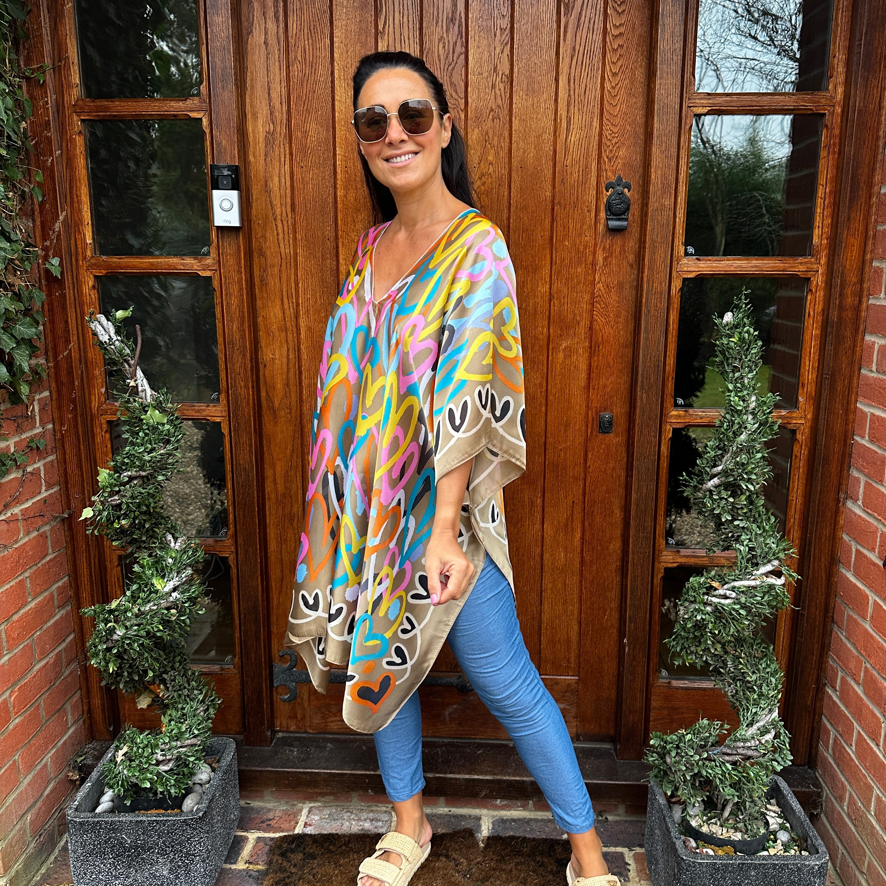Hannah Heart Kaftan - Blush Boutique Essex