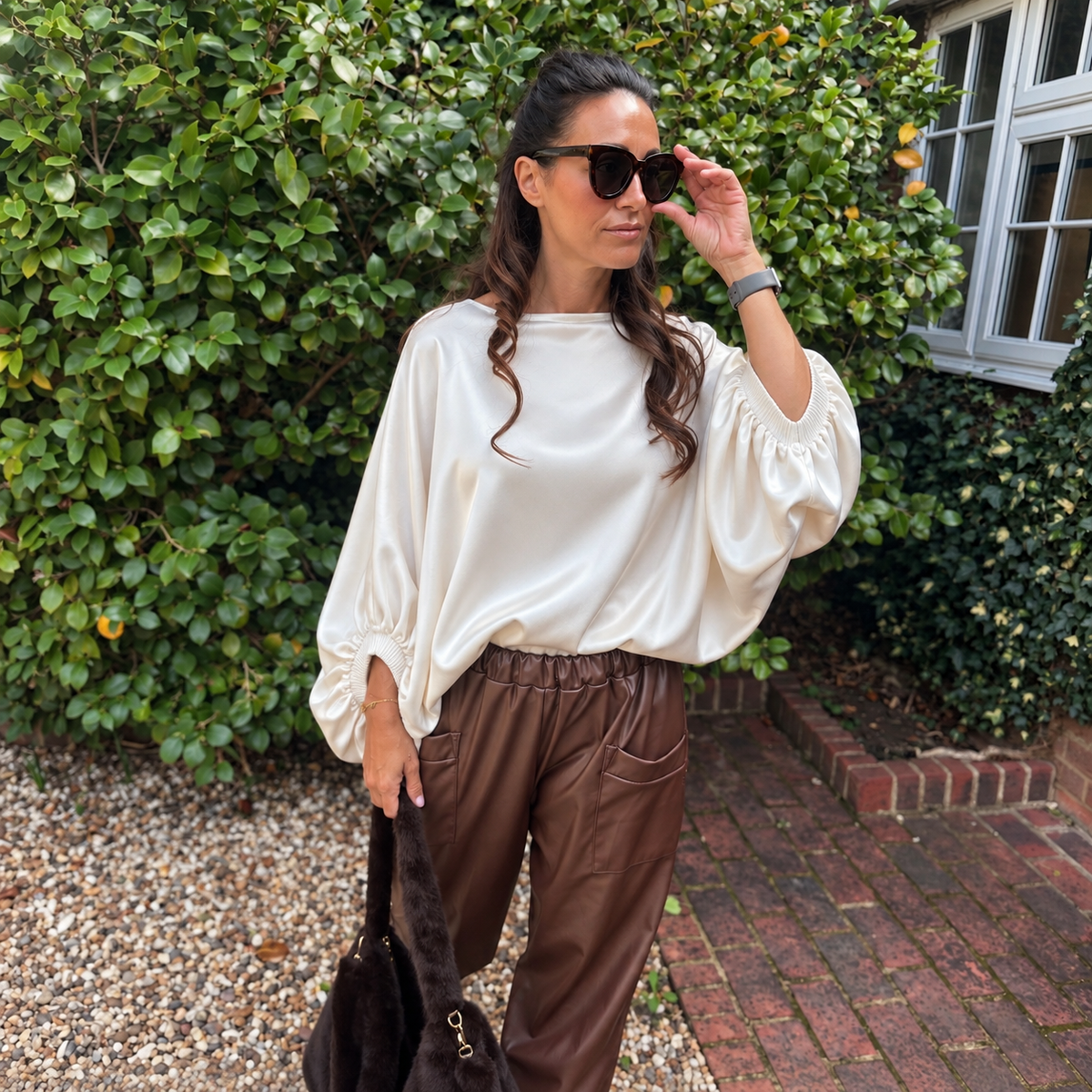 Bella Satin Top - Blush Boutique Essex
