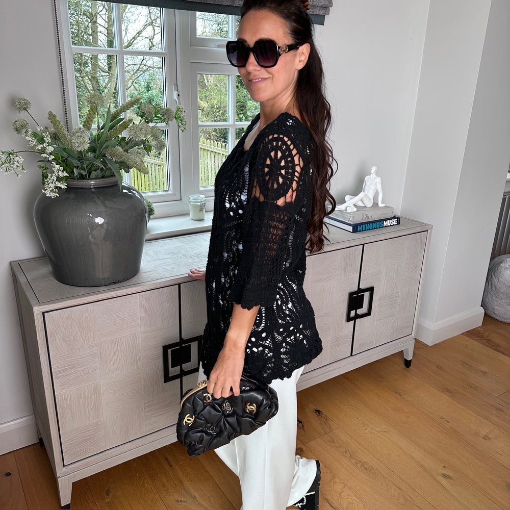 Roman Crochet Top - Blush Boutique Essex