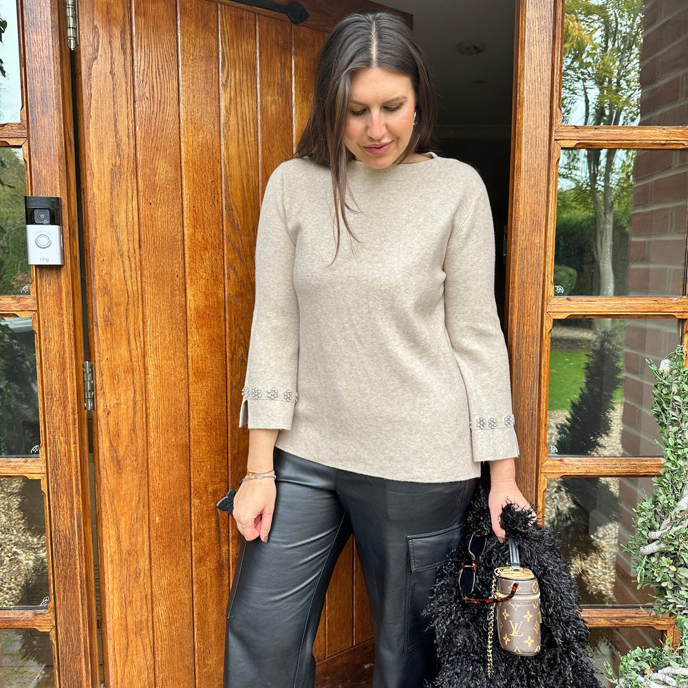 Chess Diamanté Knit - Blush Boutique Essex