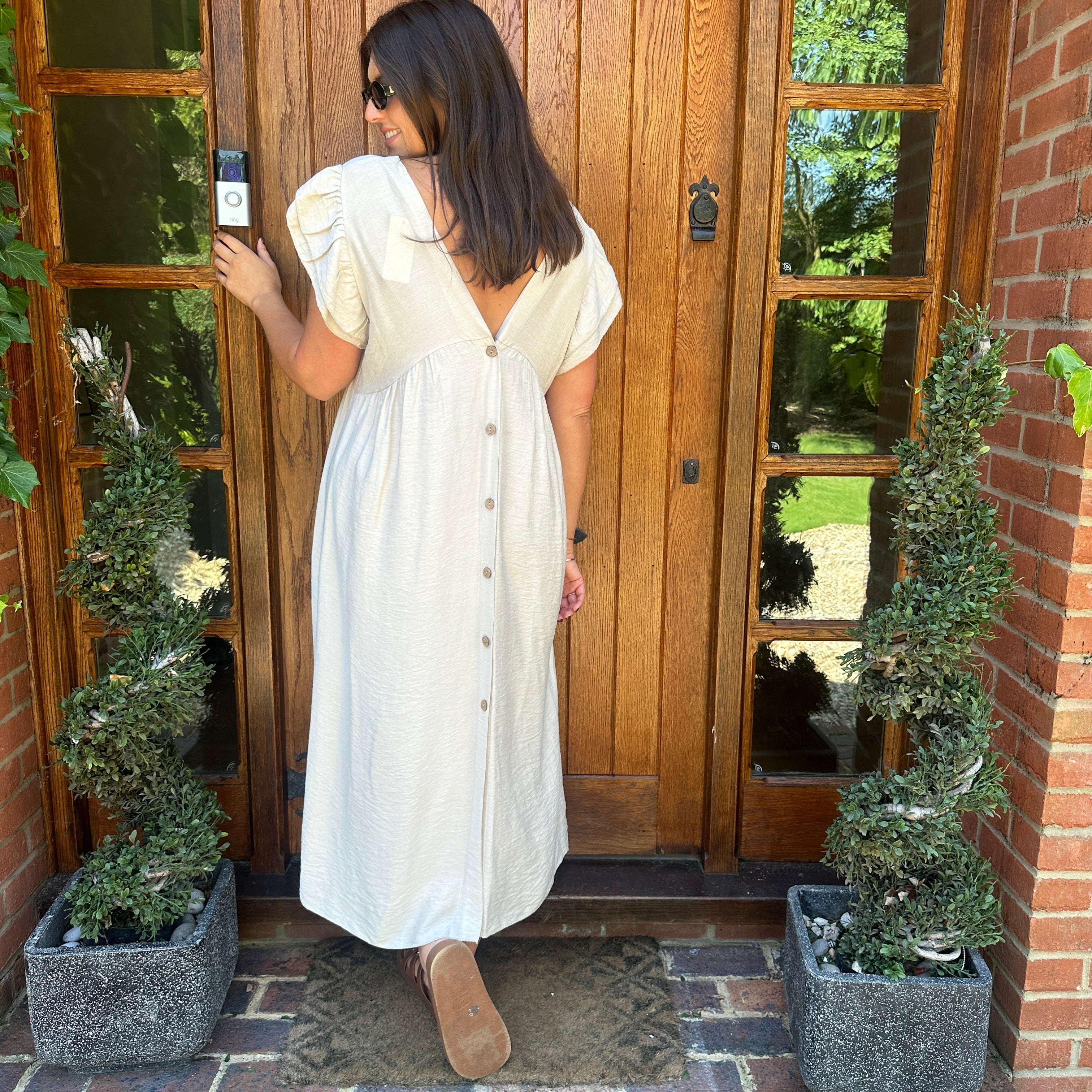Sam Button Dress - Blush Boutique Essex