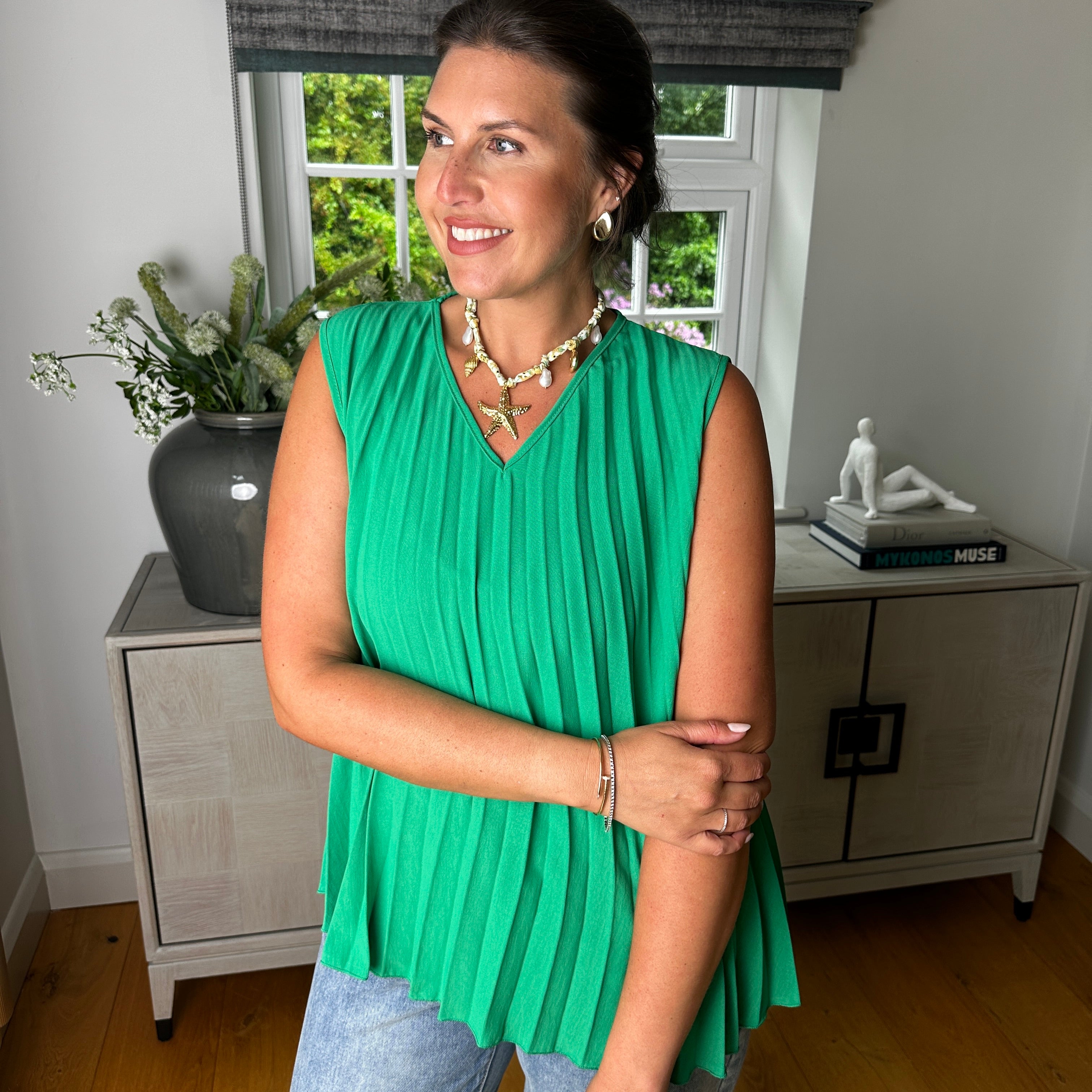 Tina Pleated Top