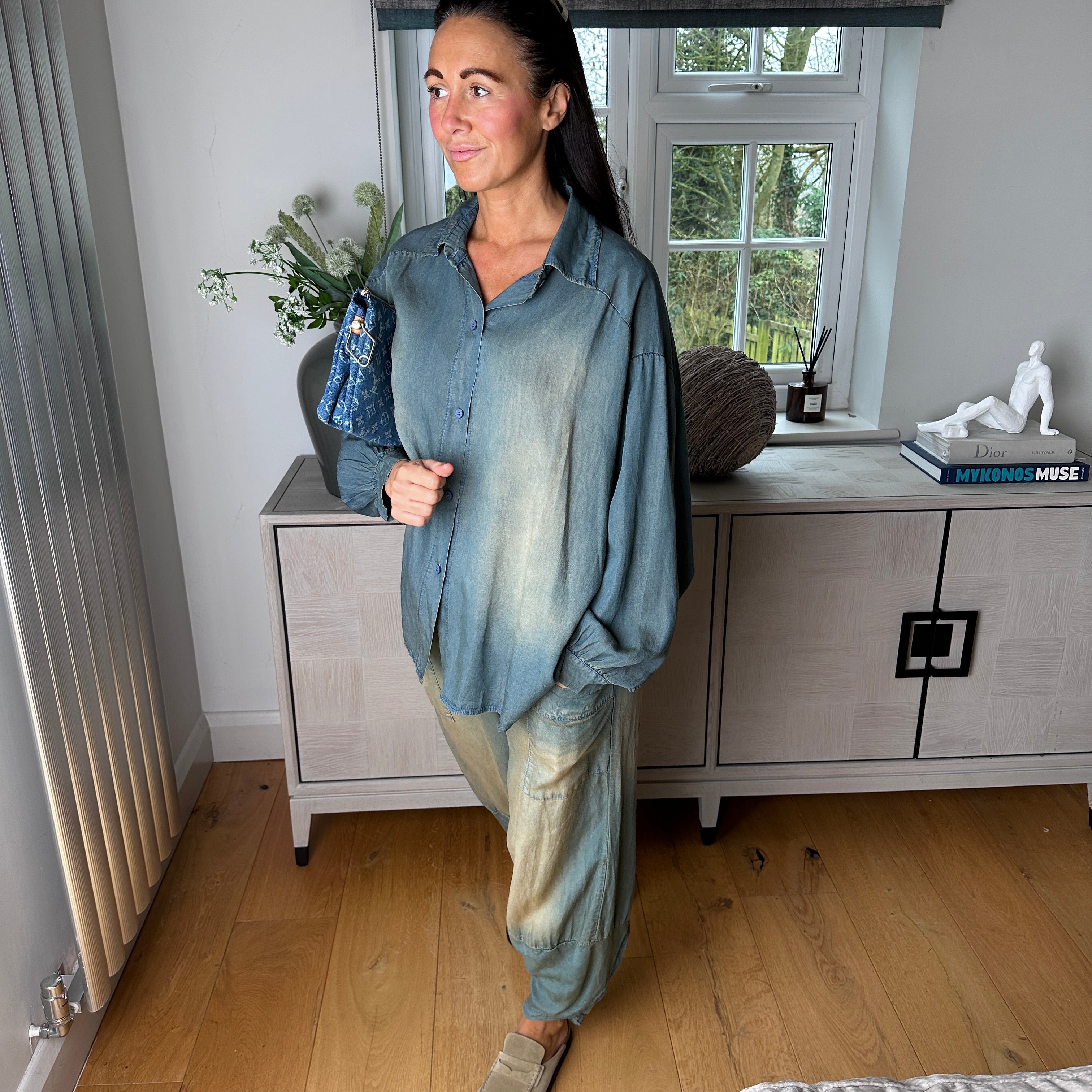 Isla Denim Shirt - Blush Boutique Essex