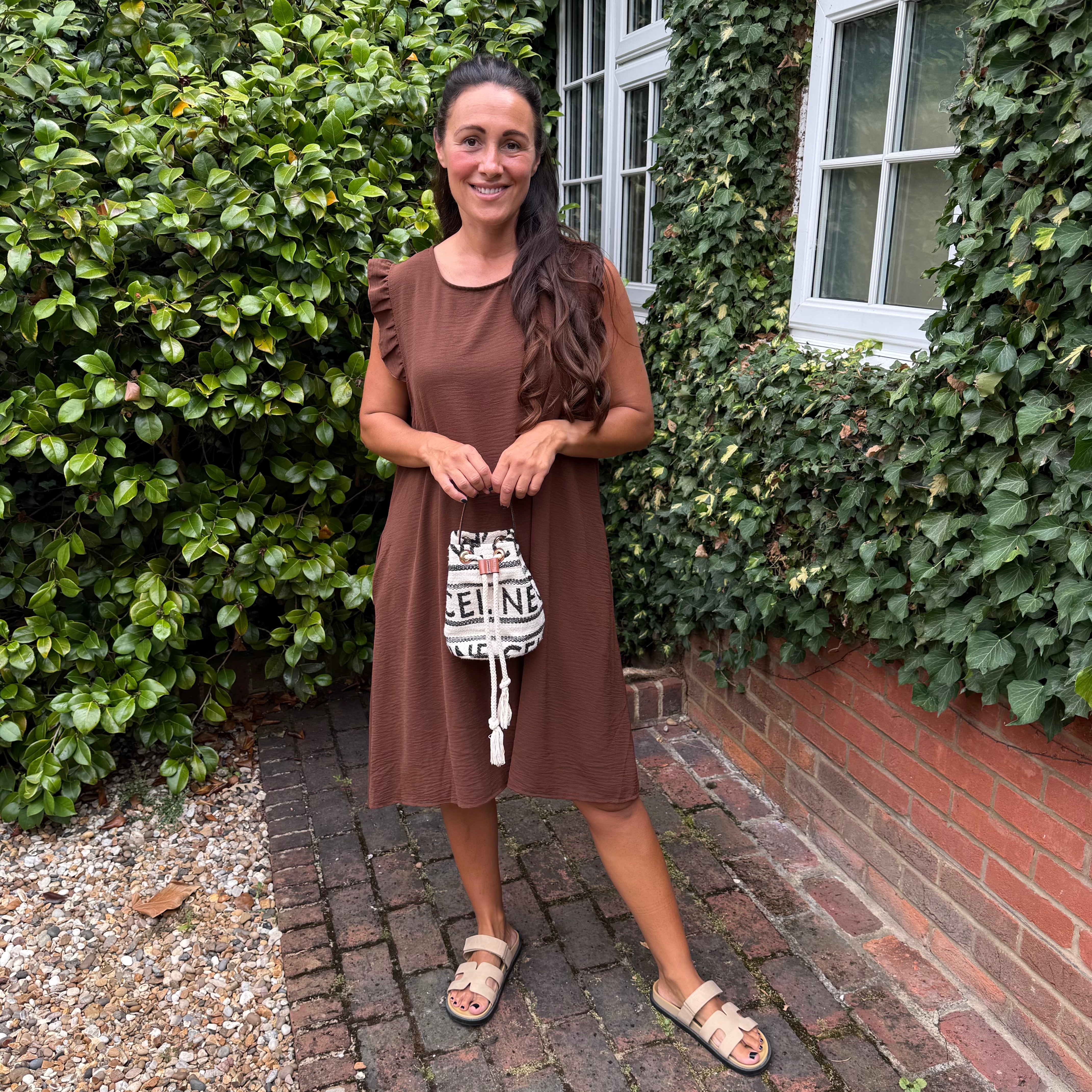 Bertie Button Dress - Blush Boutique Essex