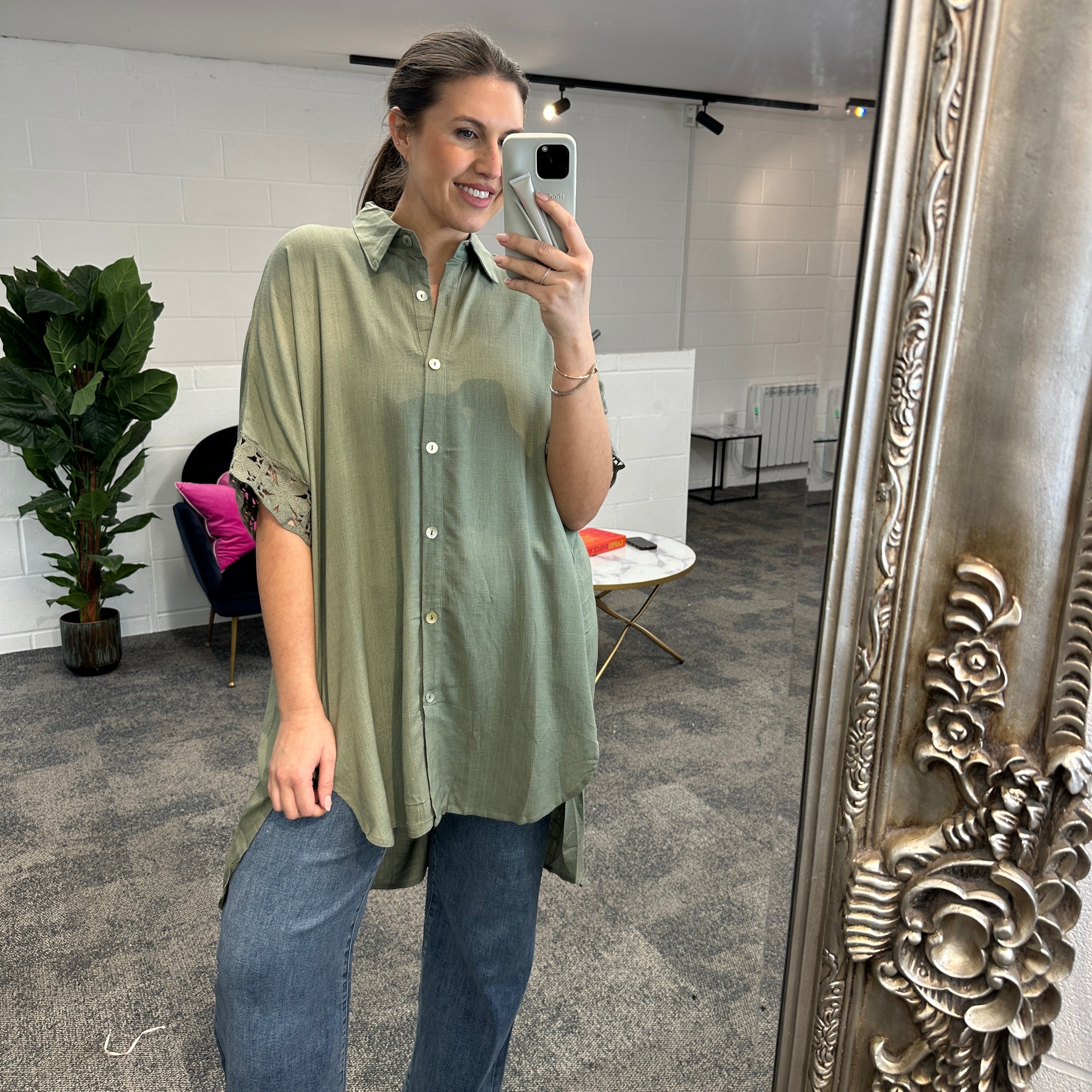 Fleur Anglaise Shirt - Blush Boutique Essex
