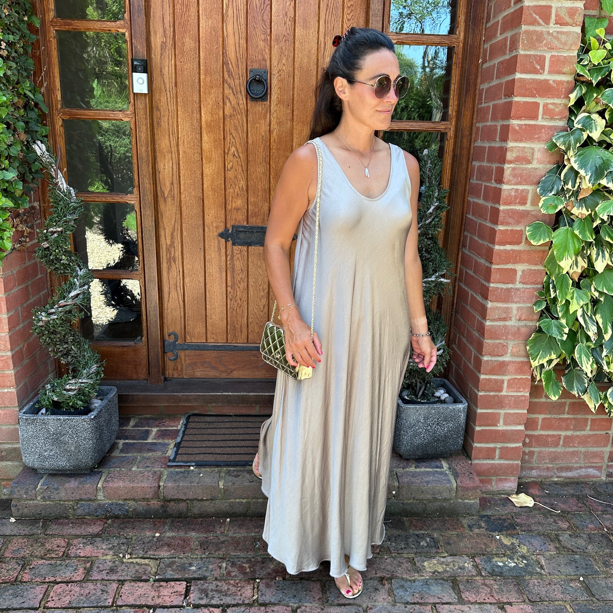 Claudia Satin Maxi