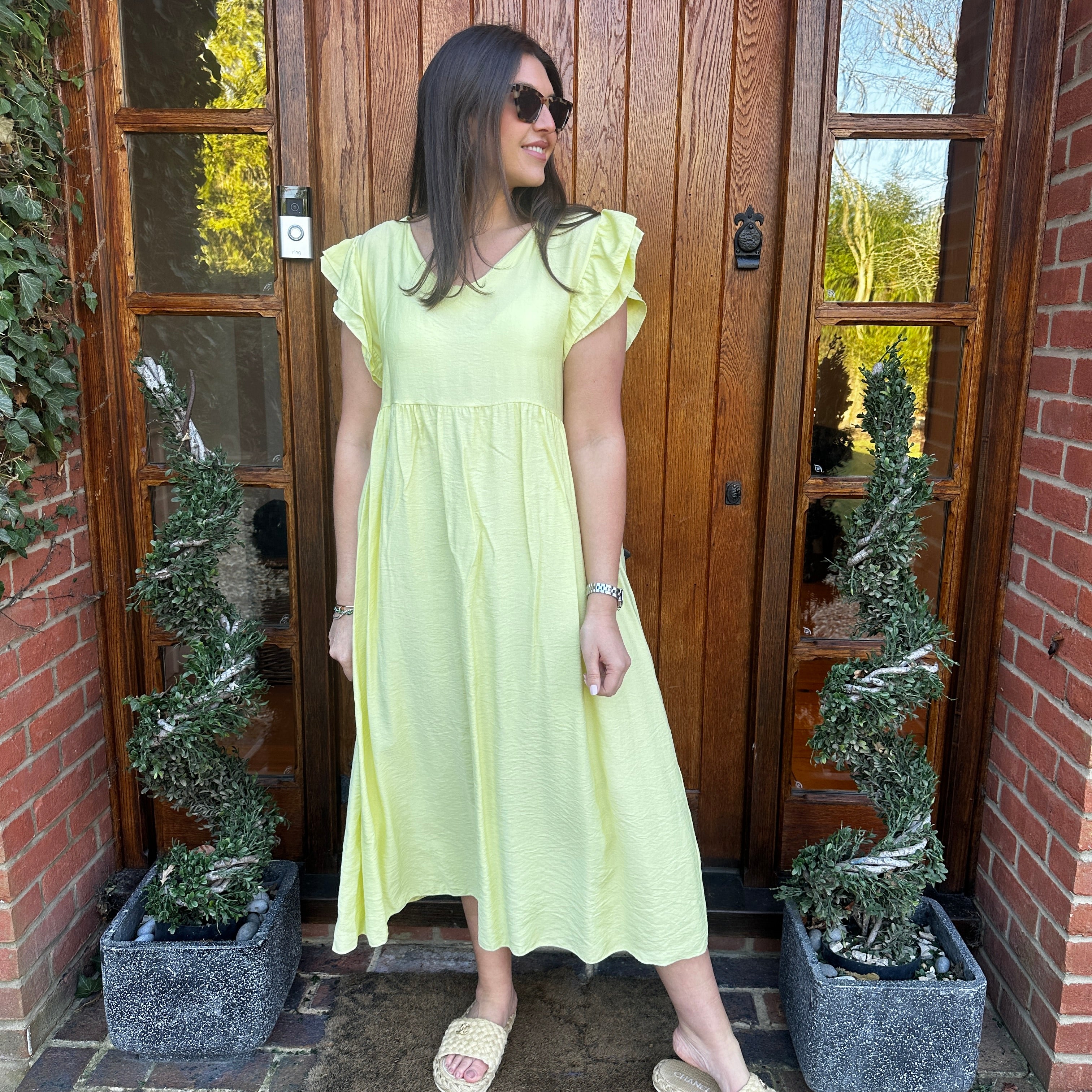 Sam Button Dress - Blush Boutique Essex