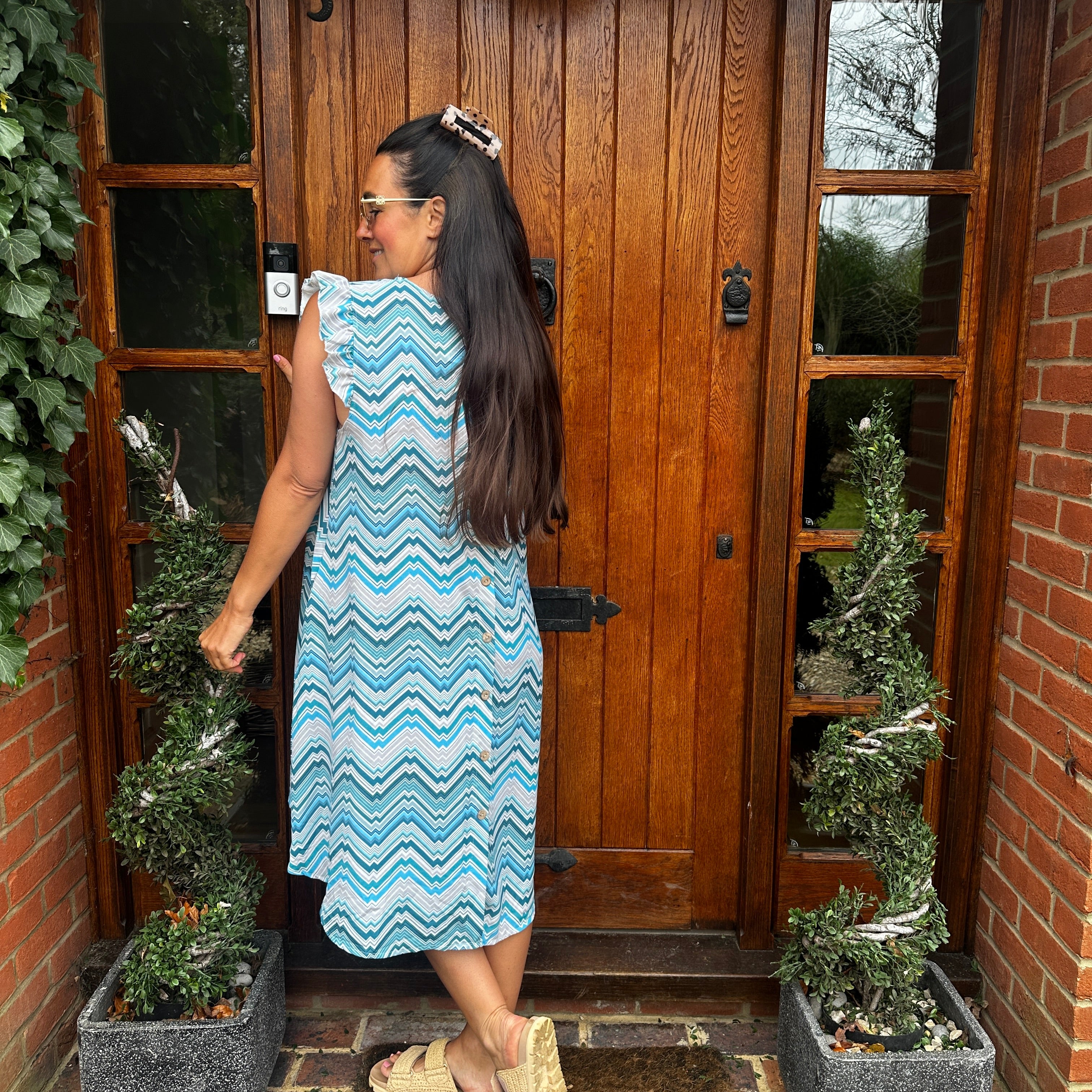 Mimi Button Dress - Blush Boutique Essex