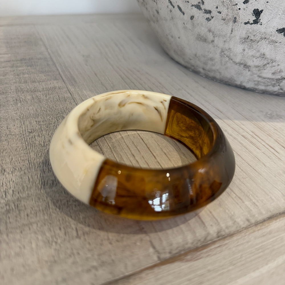 2 tone bangle - Blush Boutique Essex