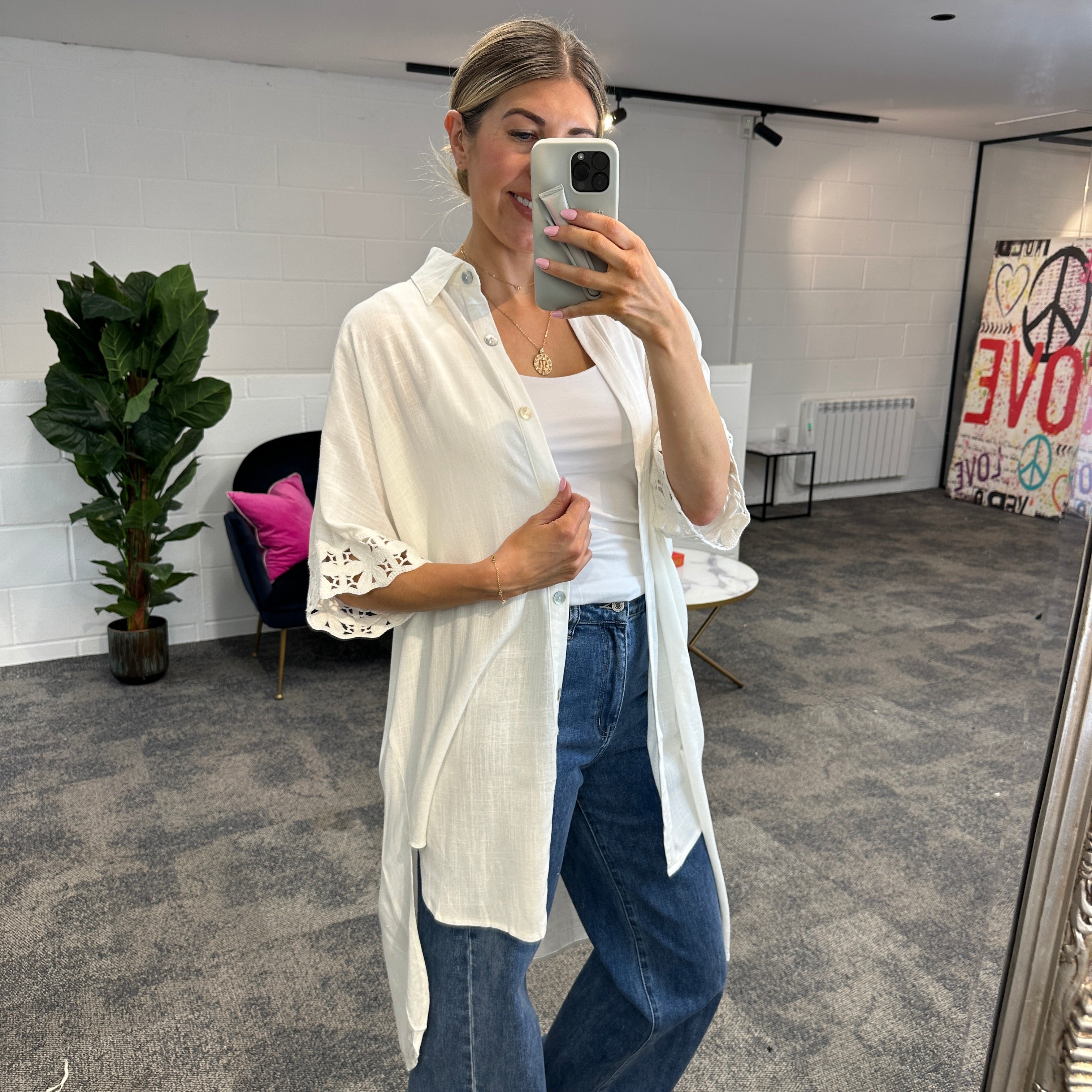 Fleur Anglaise Shirt - Blush Boutique Essex