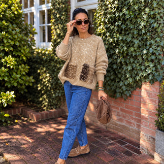 Biba Deer Print Knit