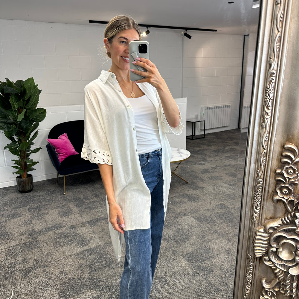 Fleur Anglaise Shirt - Blush Boutique Essex
