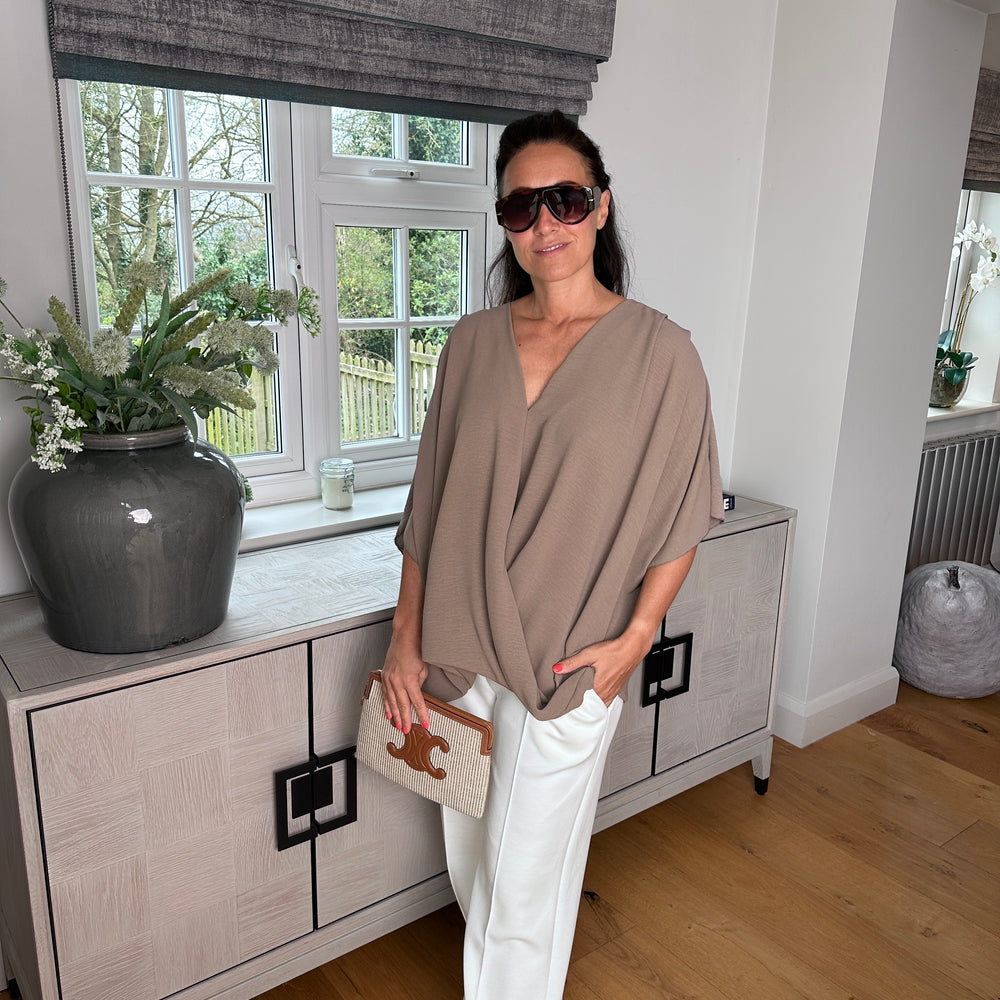 Stacey drape top - Blush Boutique Essex
