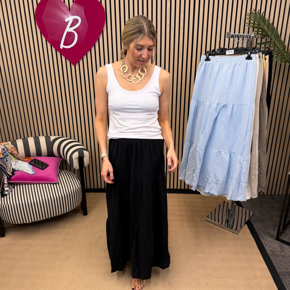 Francis Tiered skirt - Blush Boutique Essex