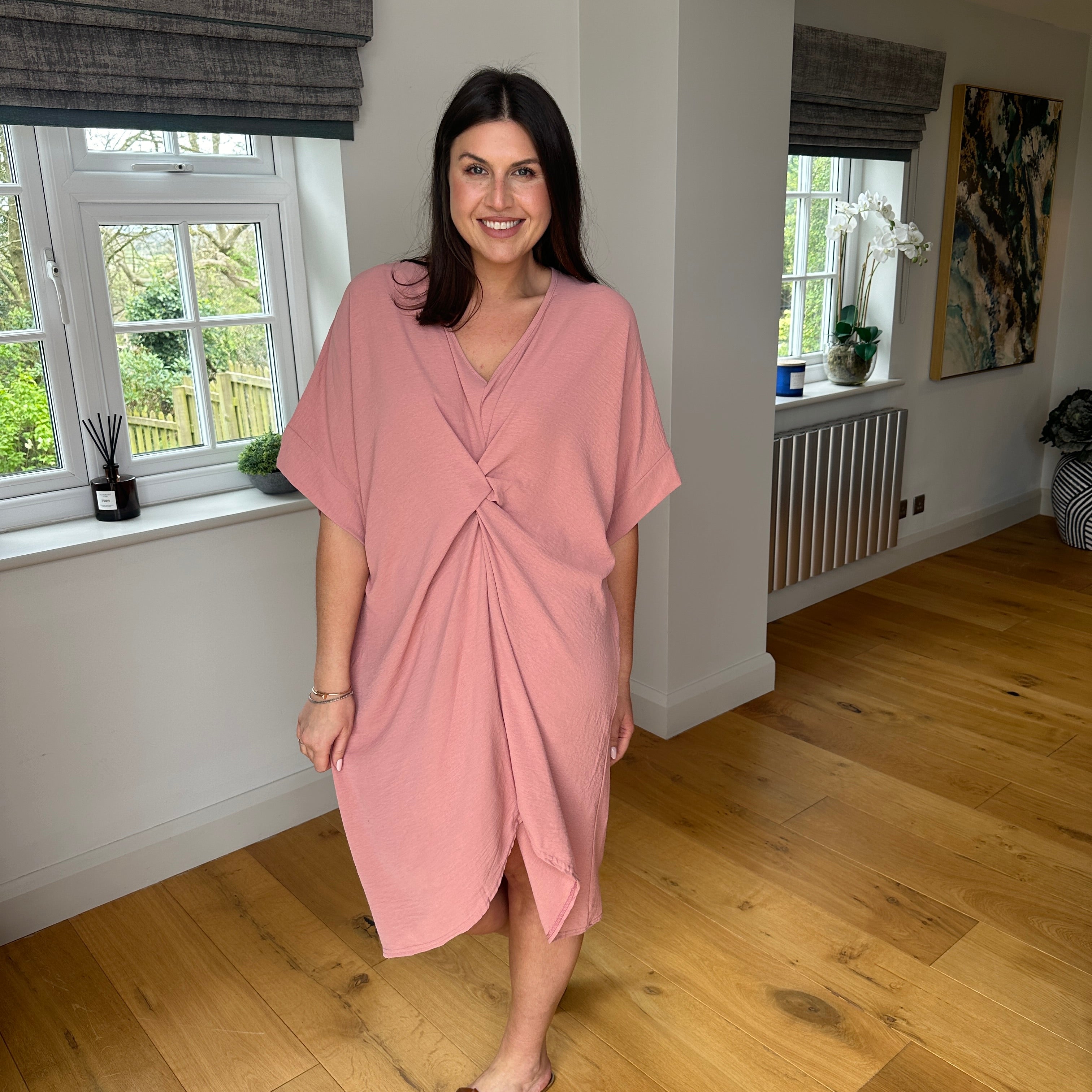 Tiffany Knot Dress - Blush Boutique Essex