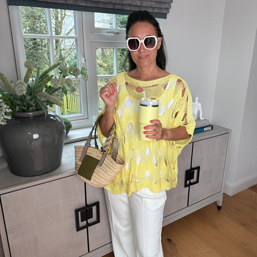 Saffron Crochet Knit - Blush Boutique Essex