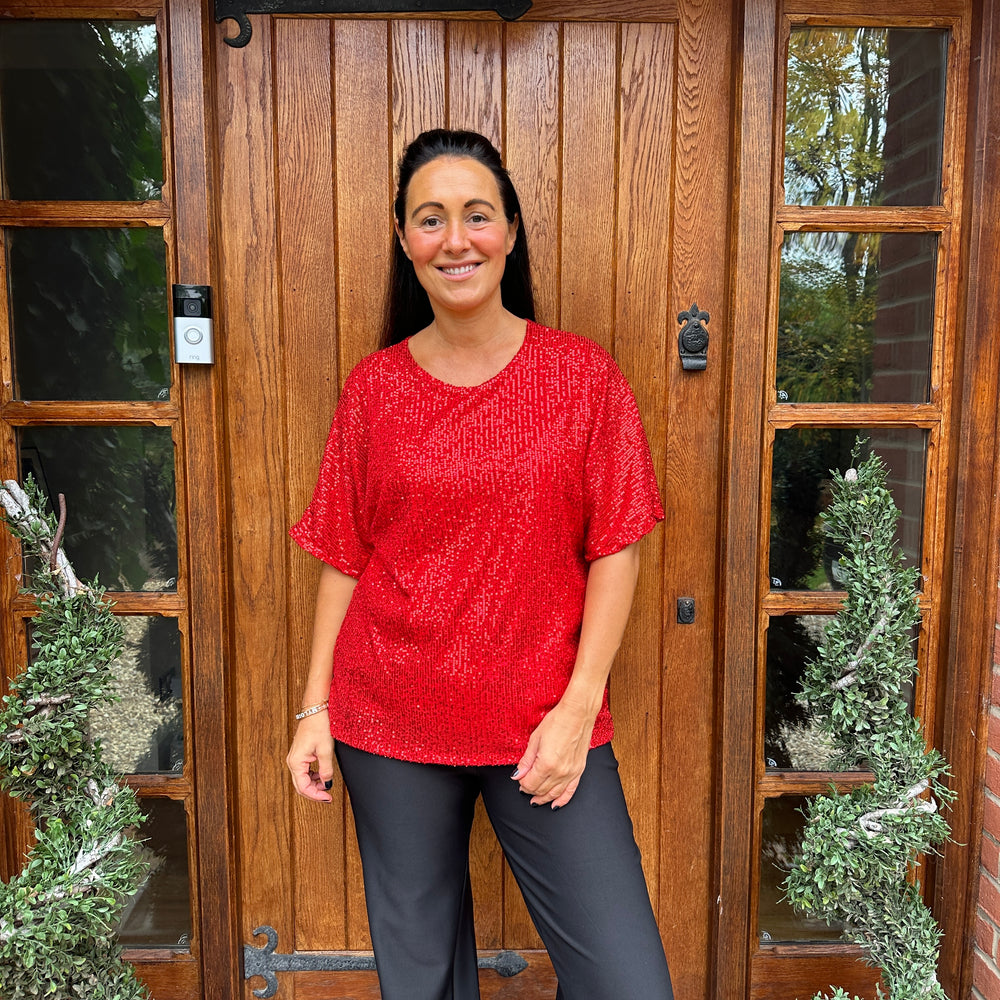 Noel Sequin Top - Blush Boutique Essex