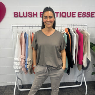 Jamie Jersey T Shirt - Blush Boutique Essex