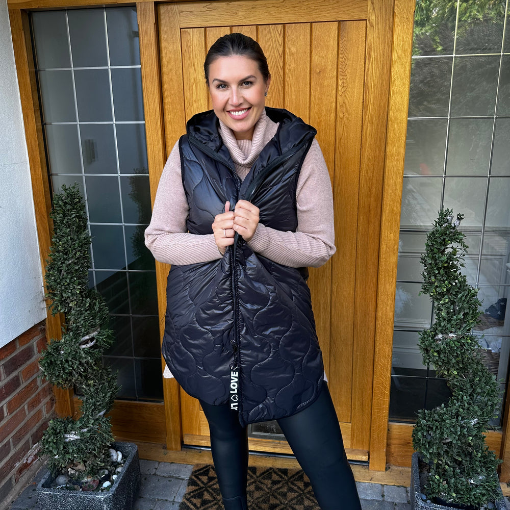 Love Quilted Body Warmer - Blush Boutique Essex