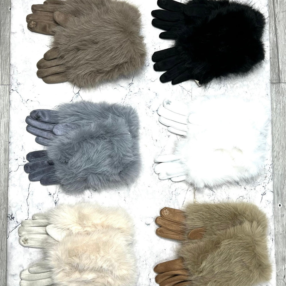 Freya fluffy gloves