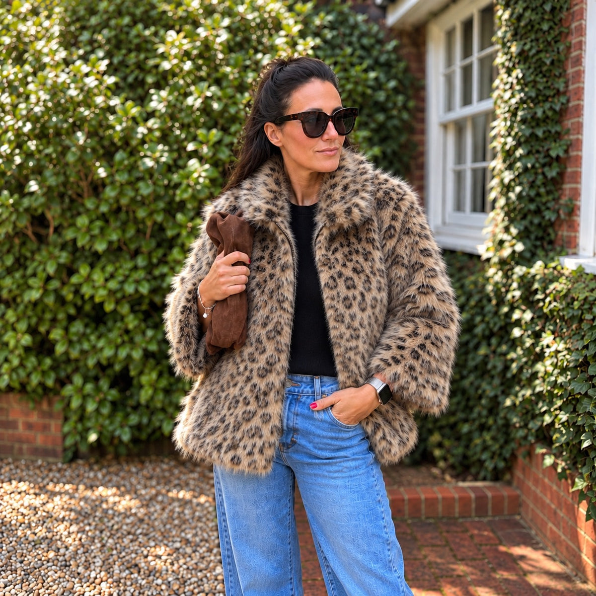 Sadie Faux Fur Jacket - Blush Boutique Essex