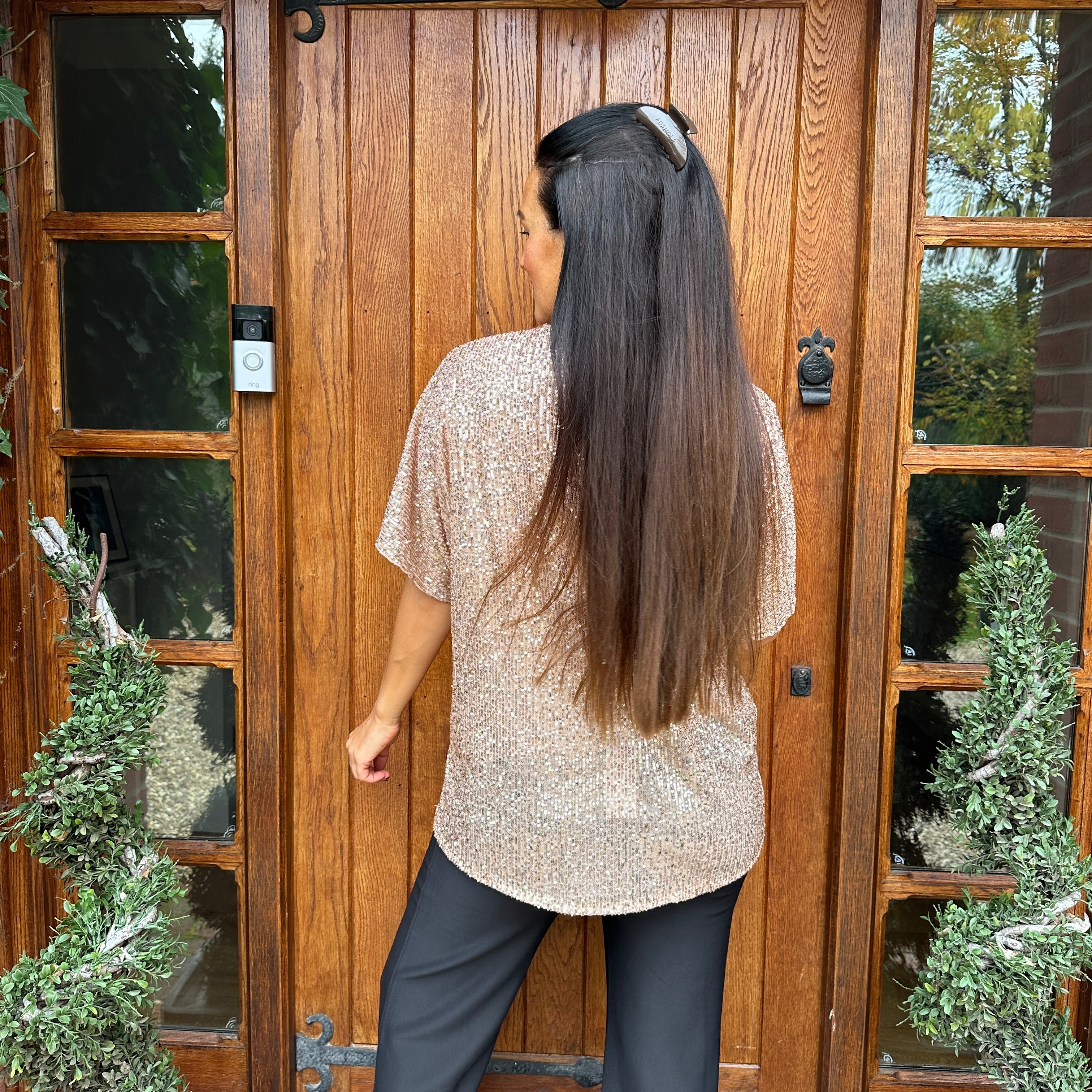 Noel Sequin Top - Blush Boutique Essex