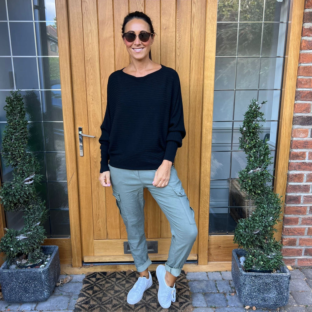 Sammie Ribbed Jumper - Blush Boutique Essex