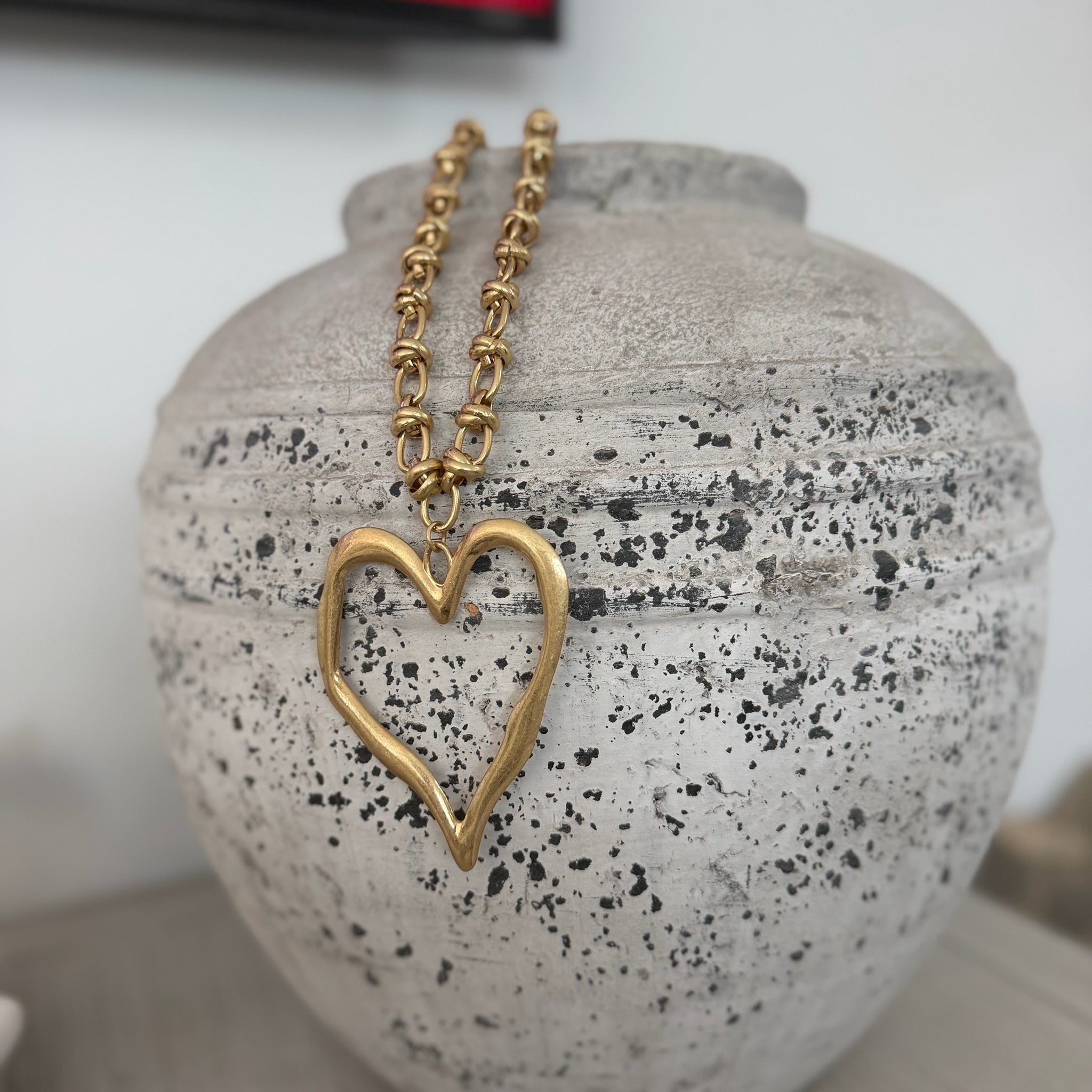 Sasha Heart Necklace - Blush Boutique Essex