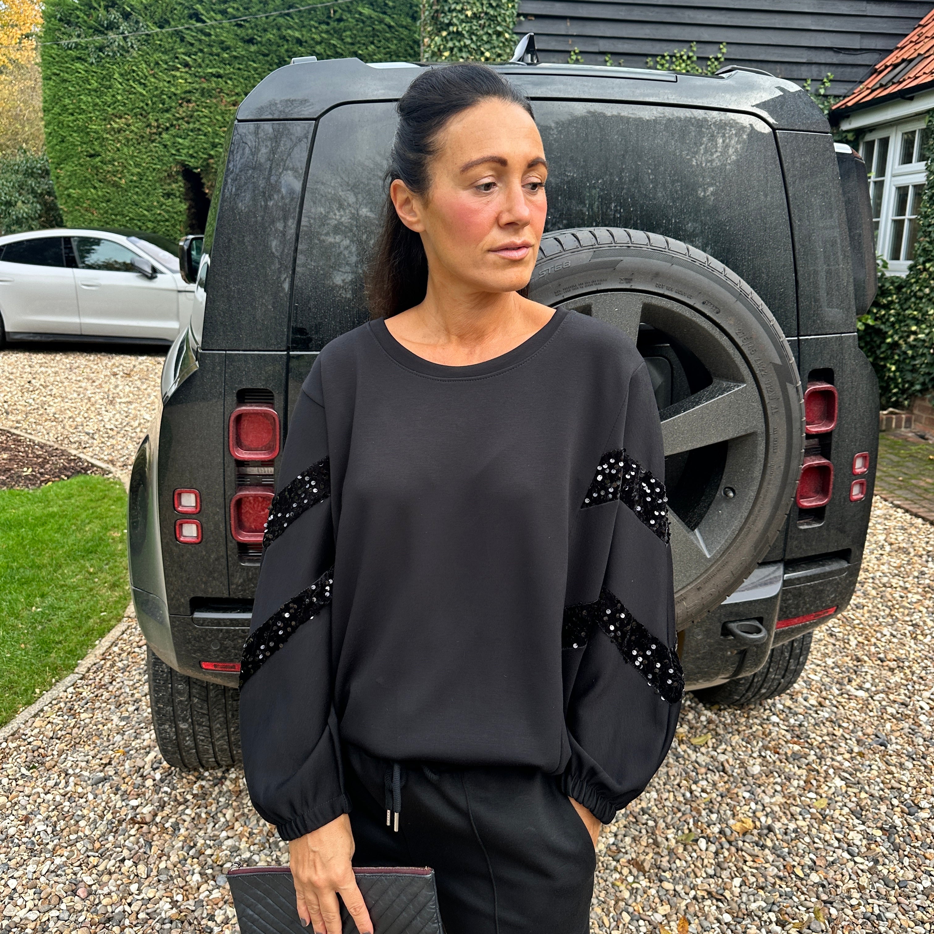 Preston Sequin Sweatshirt - Blush Boutique Essex