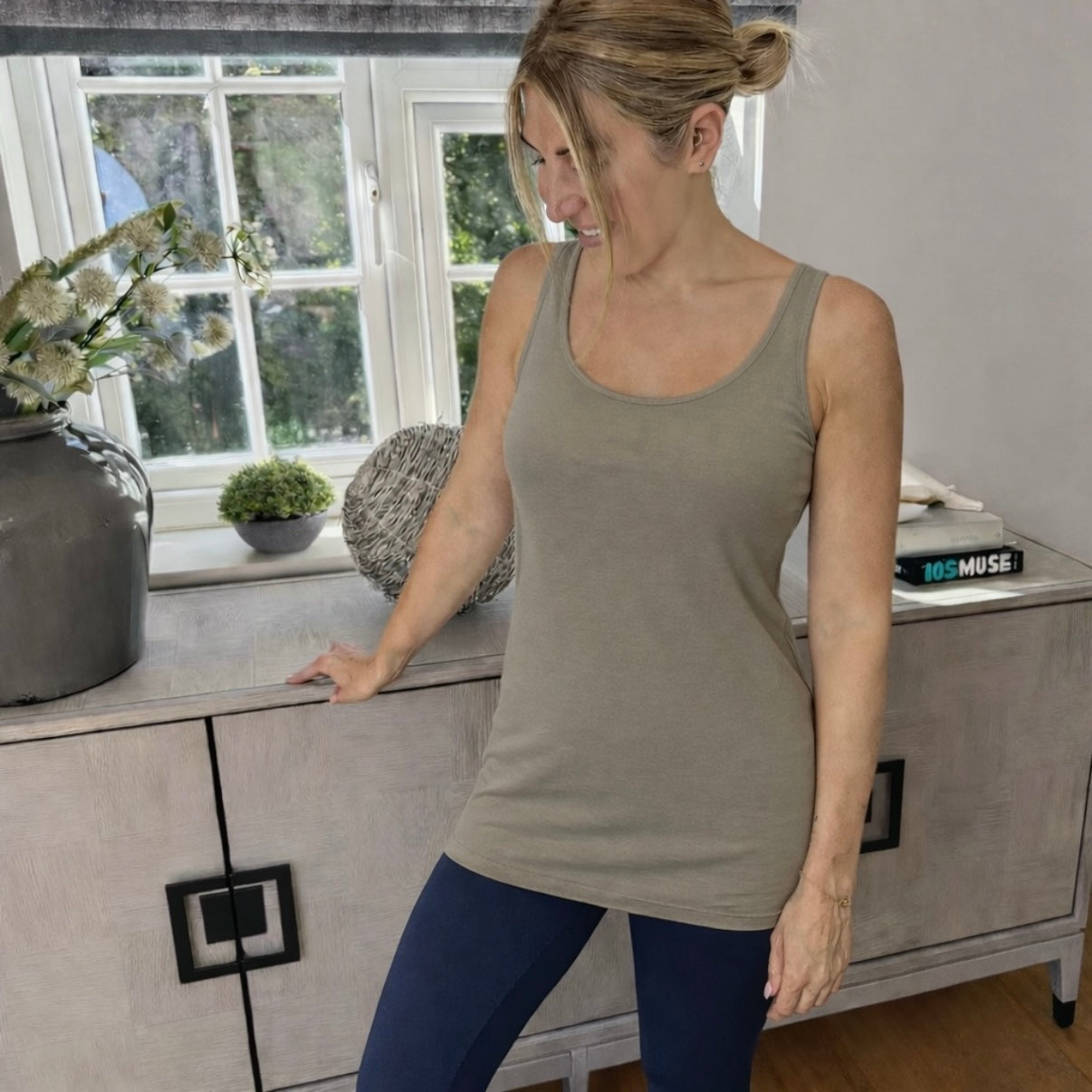 Longline Jersey Vest - Blush Boutique Essex