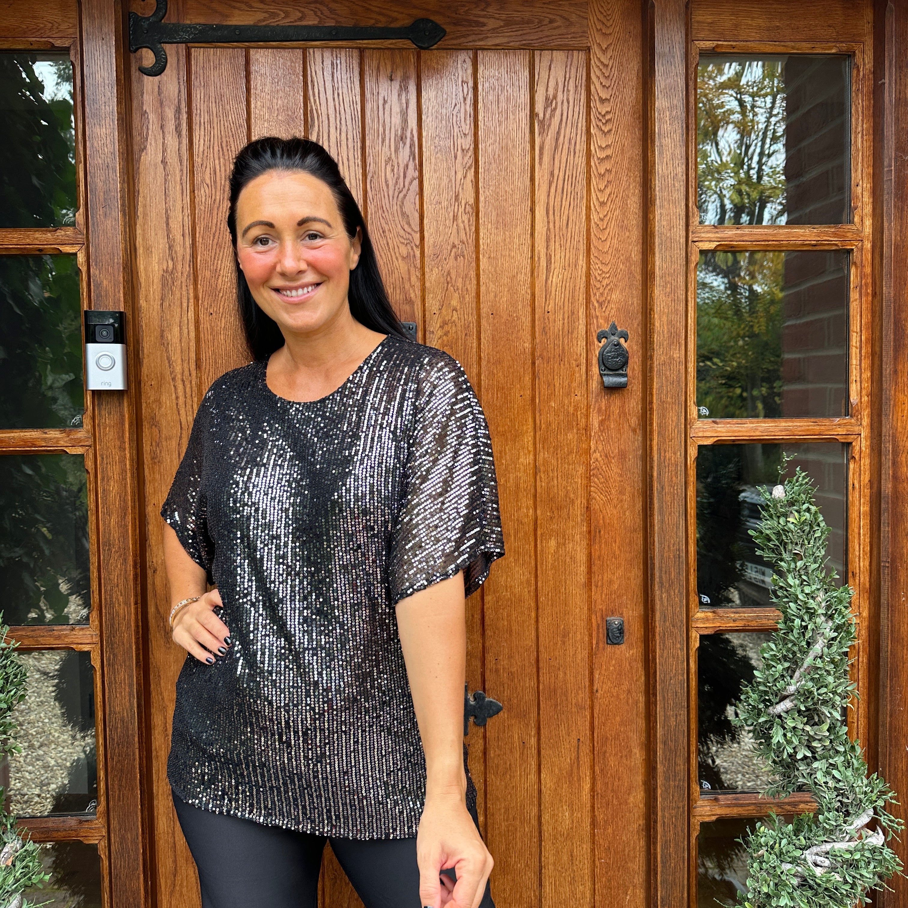 Noel Sequin Top - Blush Boutique Essex