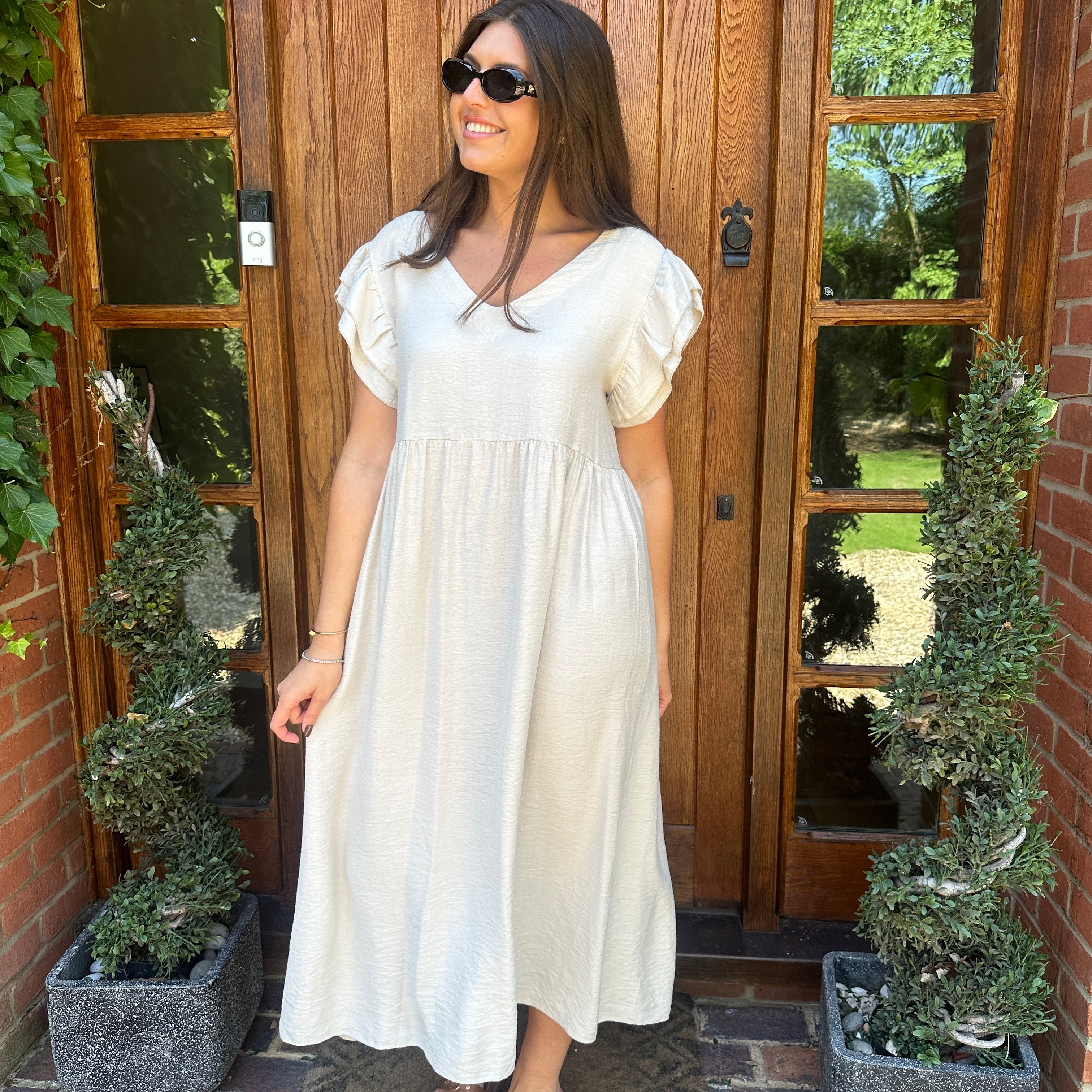 Sam Button Dress - Blush Boutique Essex