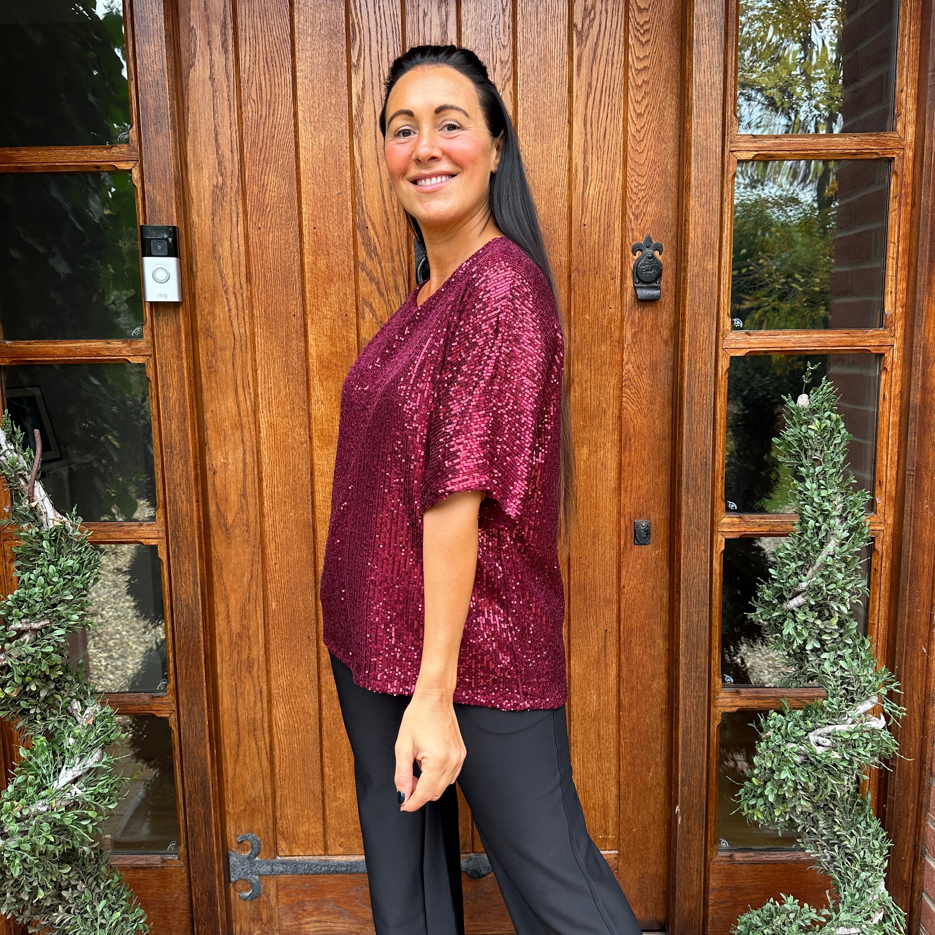 Noel Sequin Top - Blush Boutique Essex