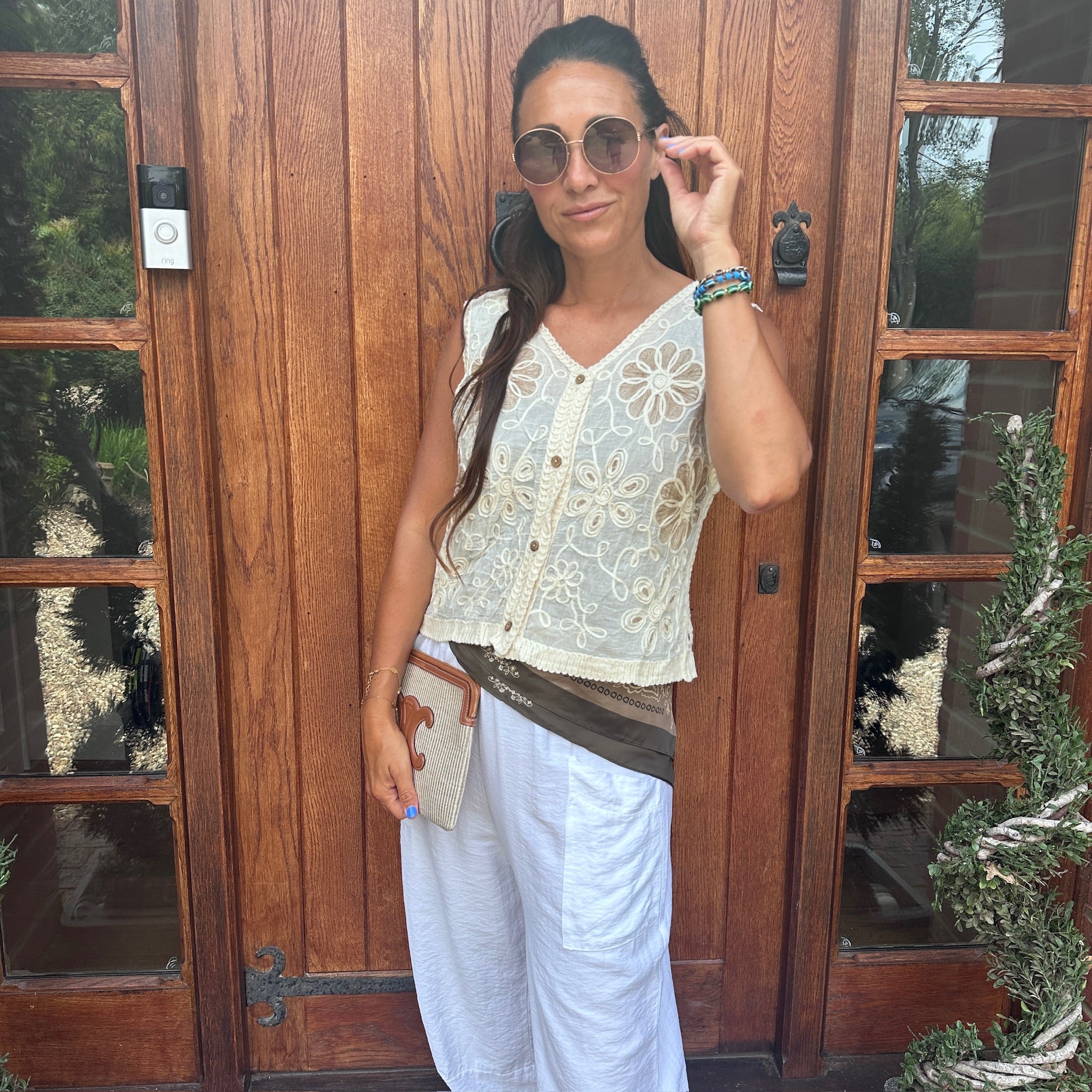 Daisy crochet waistcoat