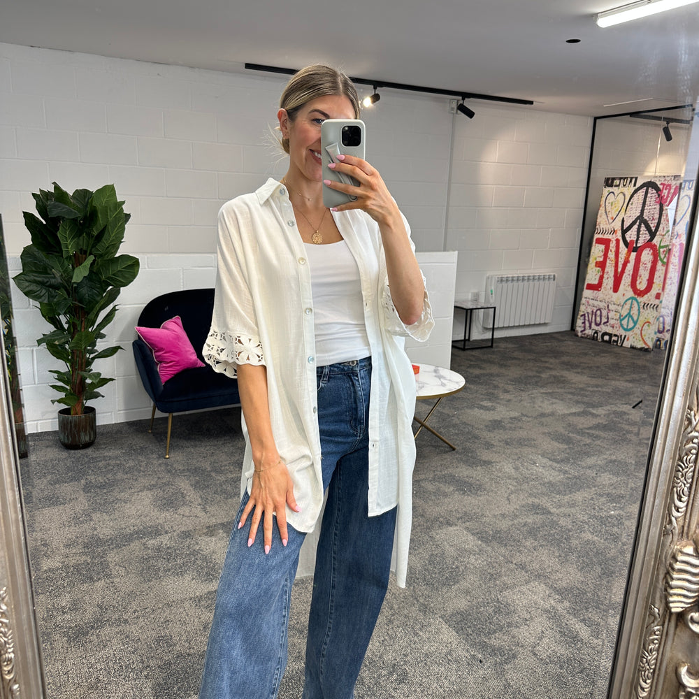 Fleur Anglaise Shirt - Blush Boutique Essex