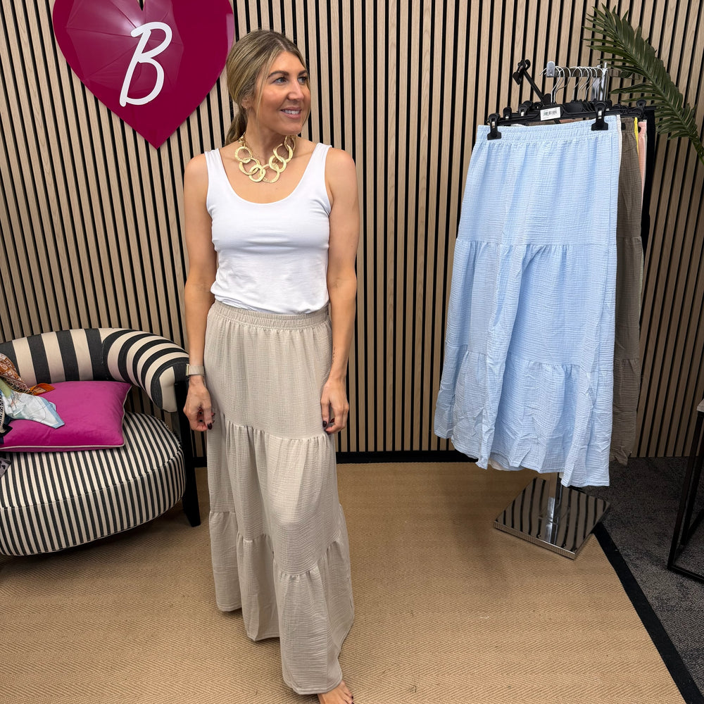 Francis Tiered skirt - Blush Boutique Essex
