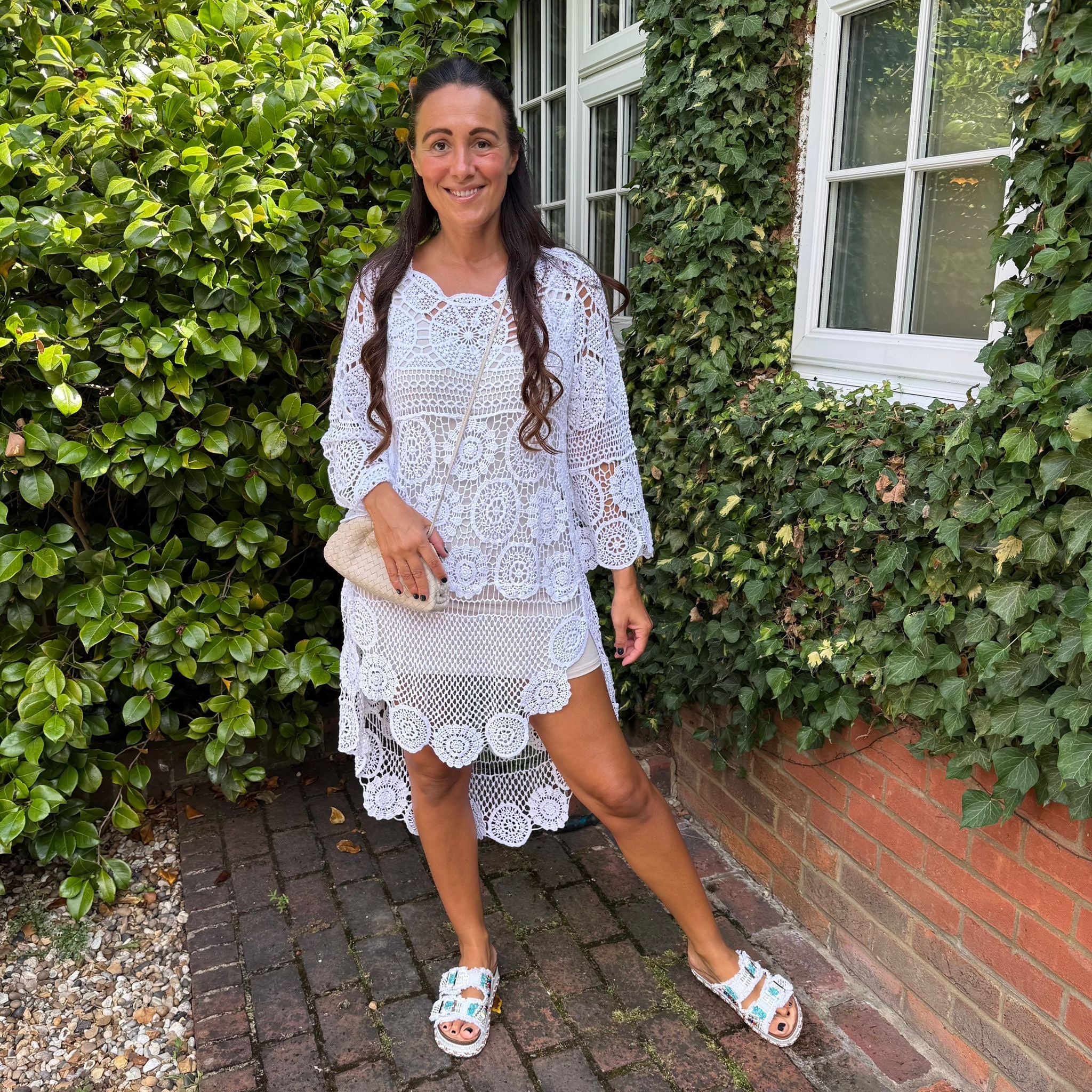 Kimmy Crochet Dress - Blush Boutique Essex
