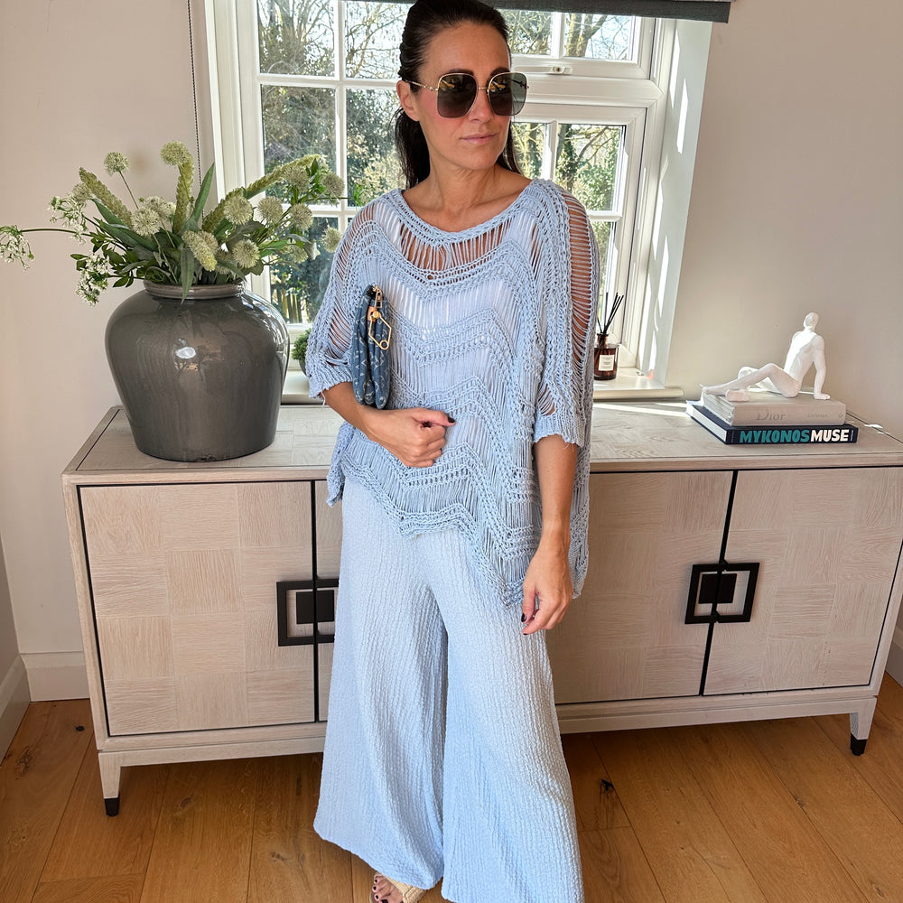 Maya Crinkle Trouser - Blush Boutique Essex