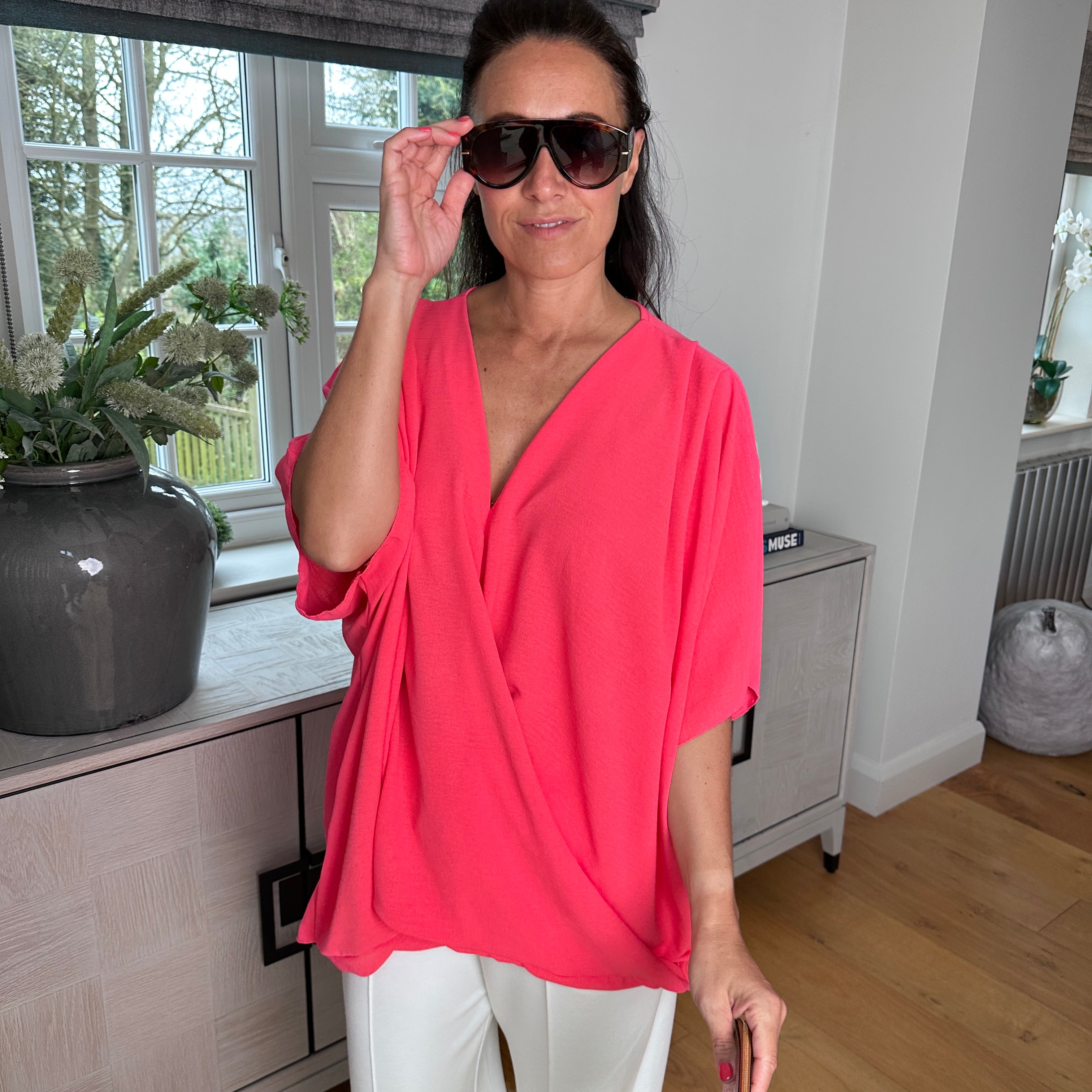 Stacey drape top - Blush Boutique Essex