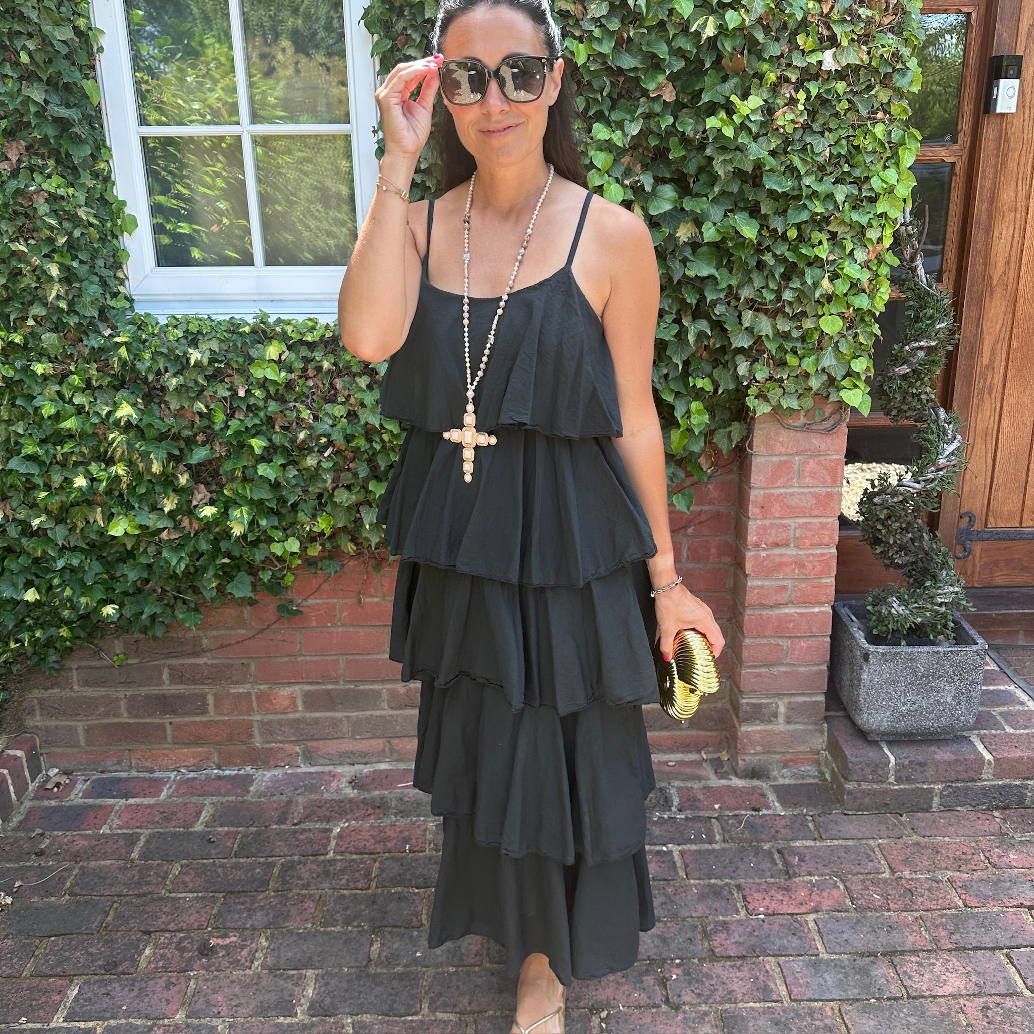 Violet Ruffle Dress
